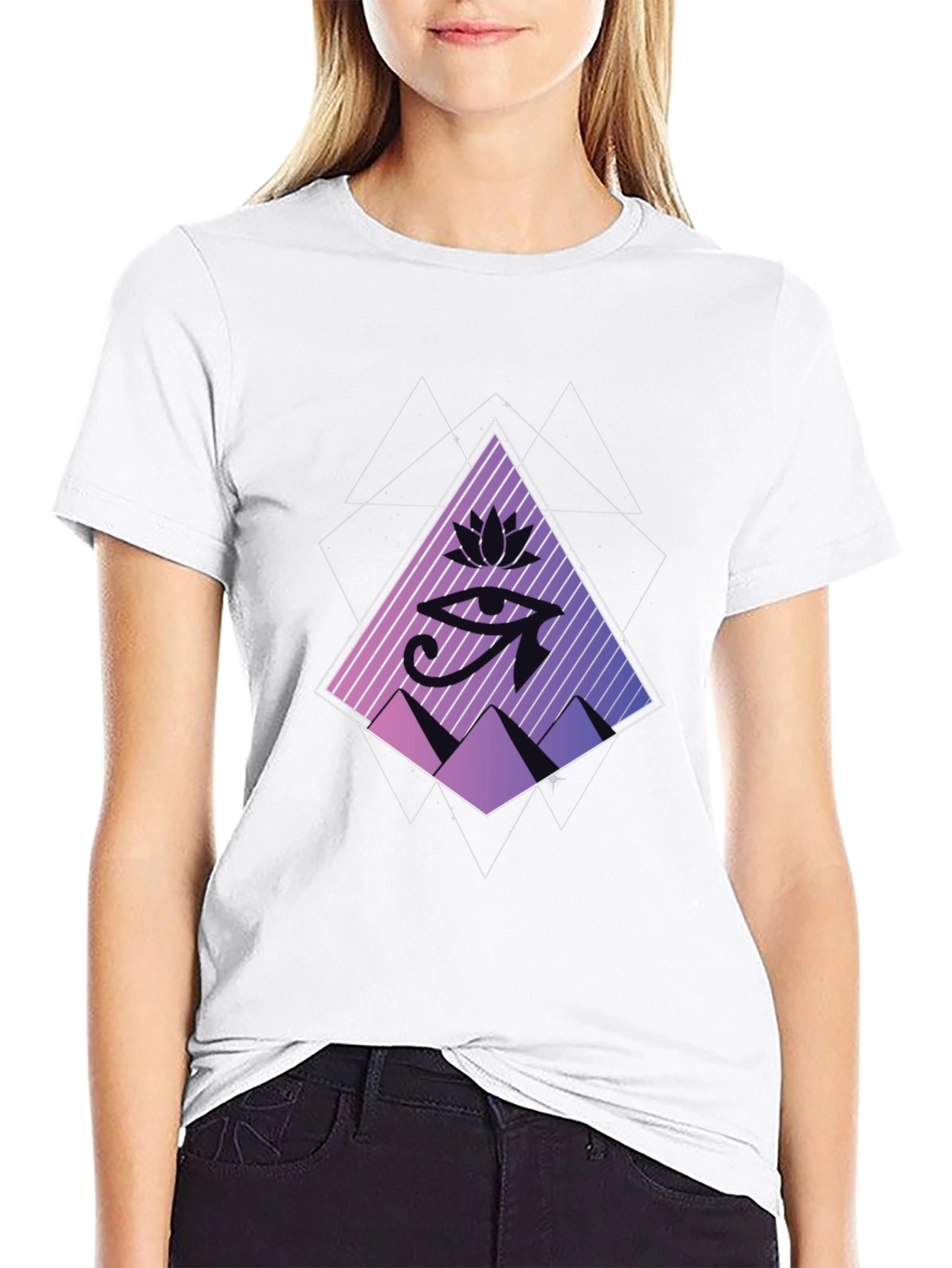 Eye of Horus Graphic Tee - Black