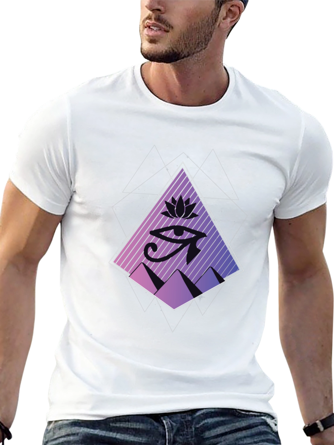 Eye of Horus Graphic Tee - Black