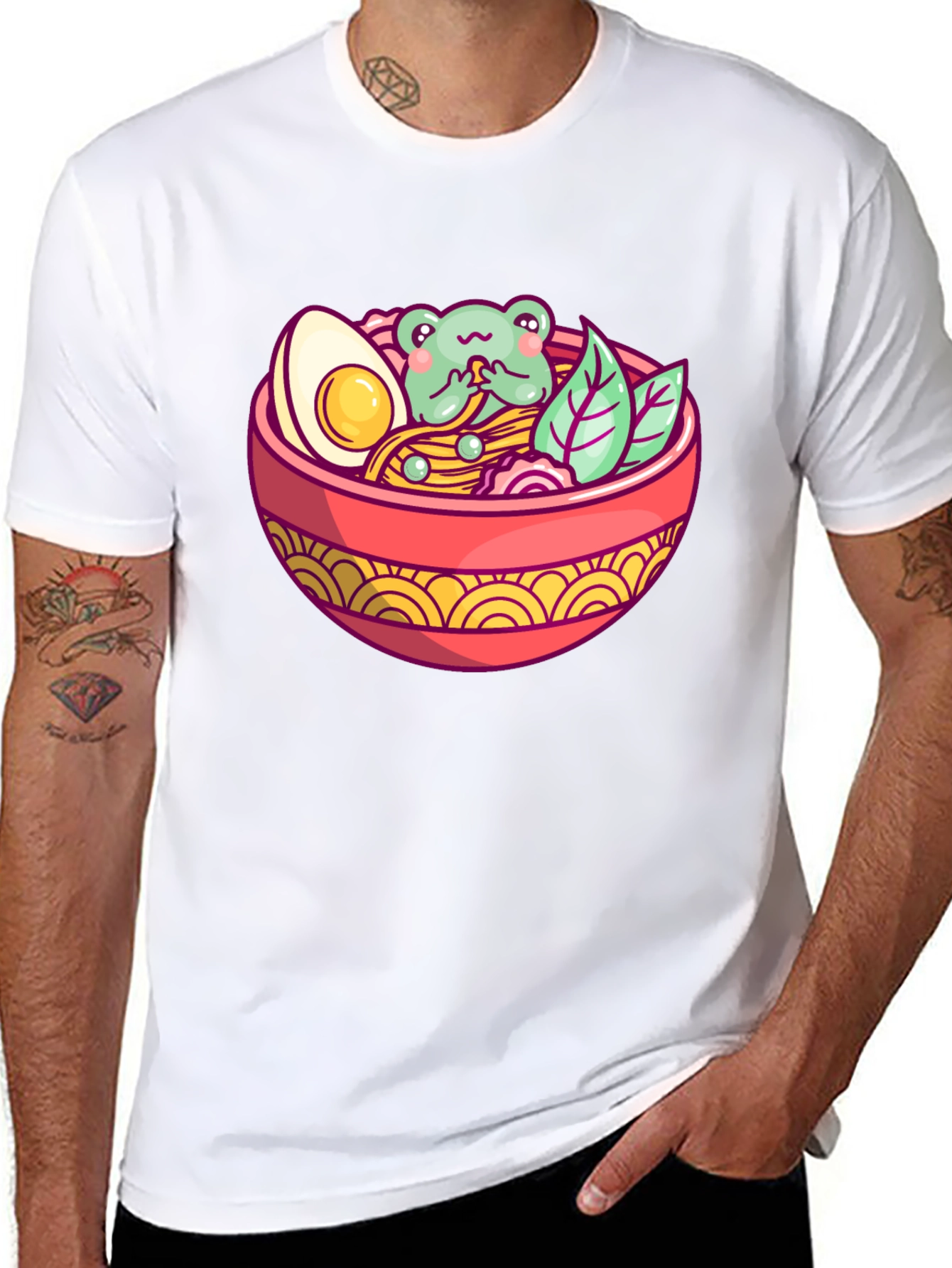 Ramen Frog Graphic T-Shirt