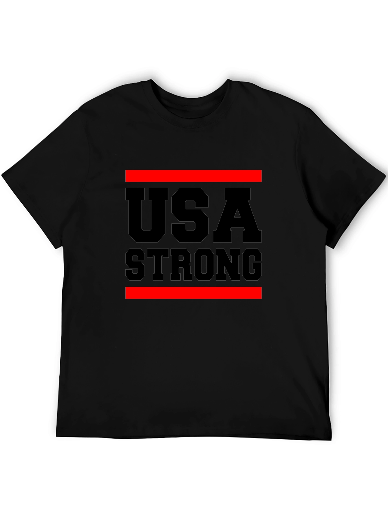 USA Strong Graphic T-Shirt Patriotic Design