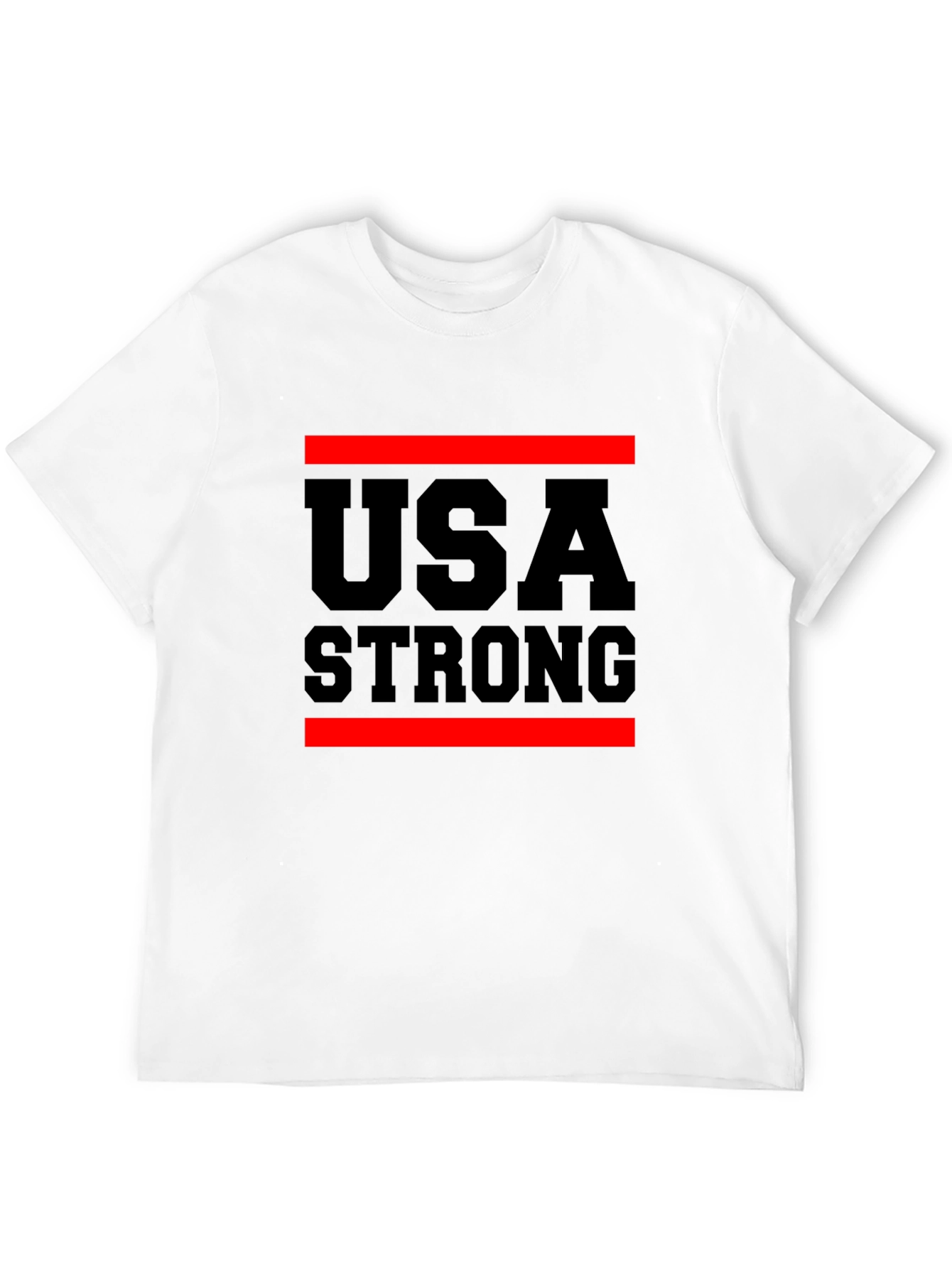 USA Strong Graphic T-Shirt Patriotic Design