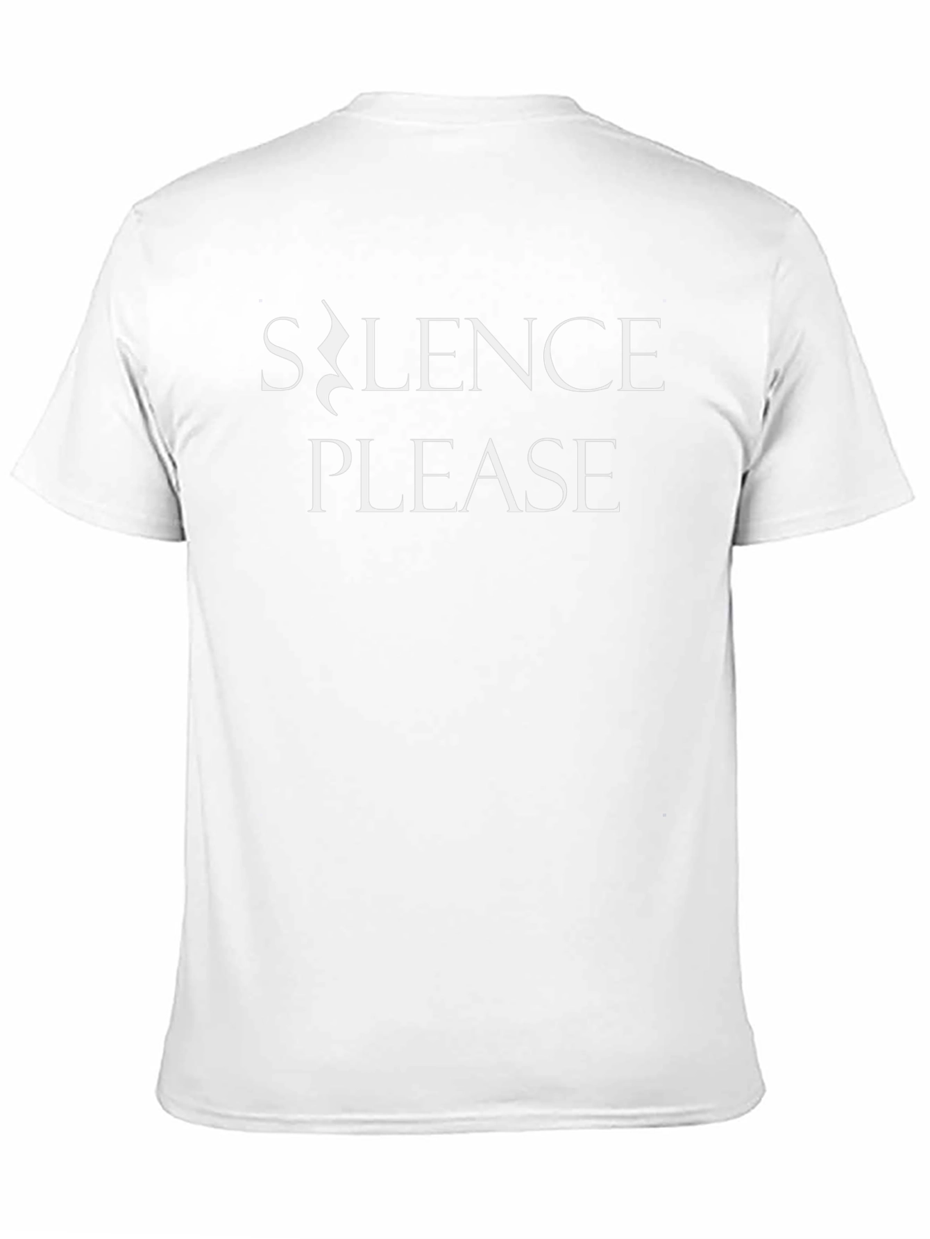 Silence Please Graphic Tee - Black