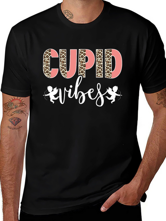 Cupid Vibes Black Graphic Tee