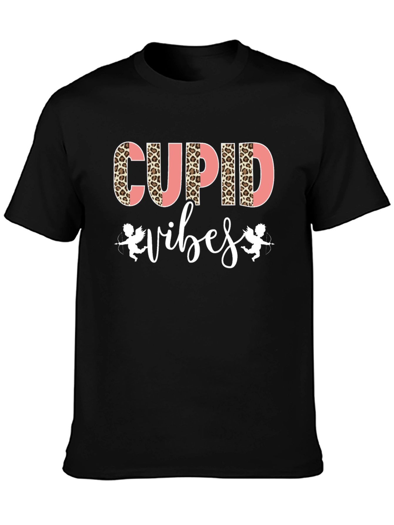 Cupid Vibes Black Graphic Tee