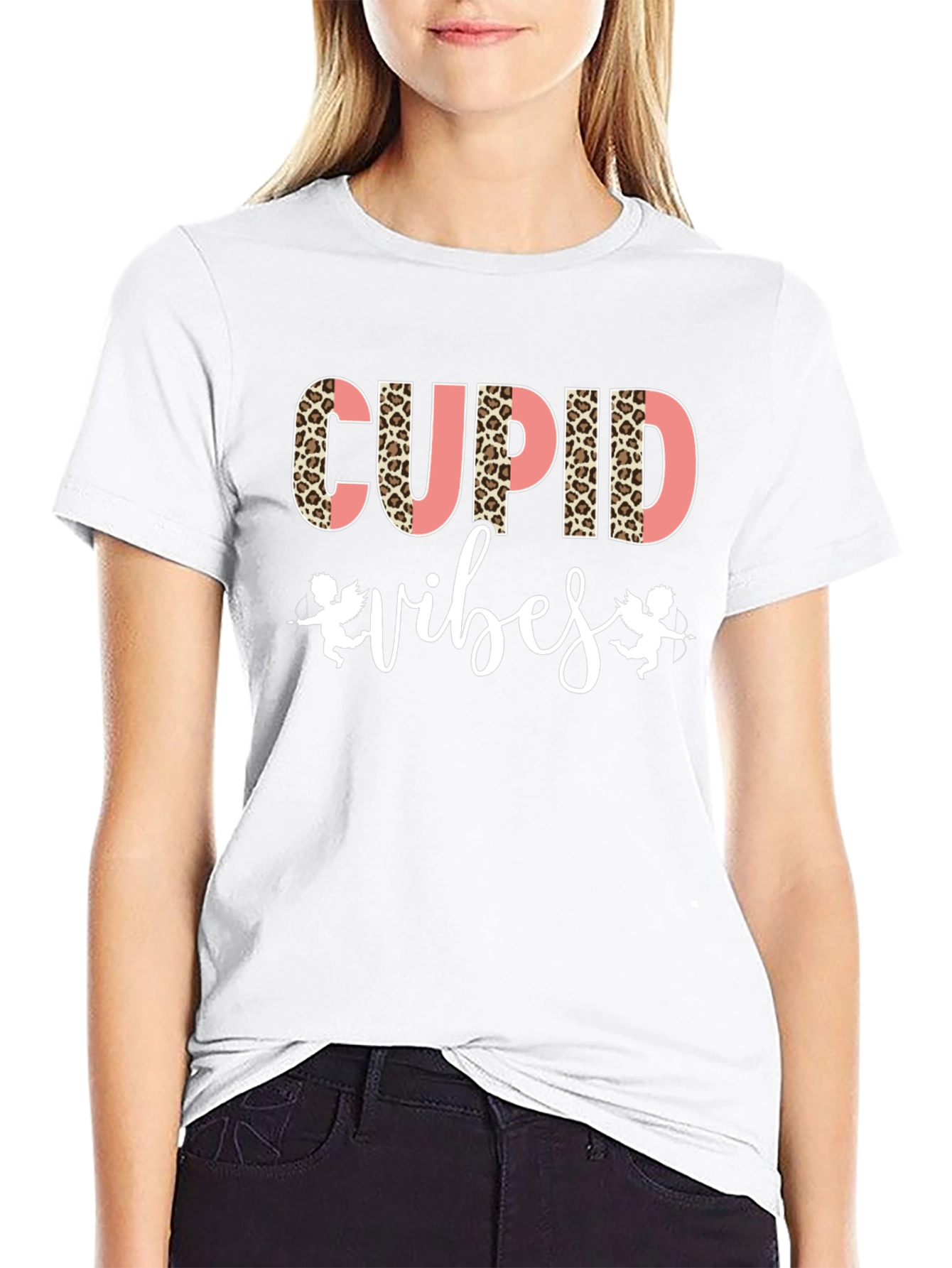 Cupid Vibes Black Graphic Tee