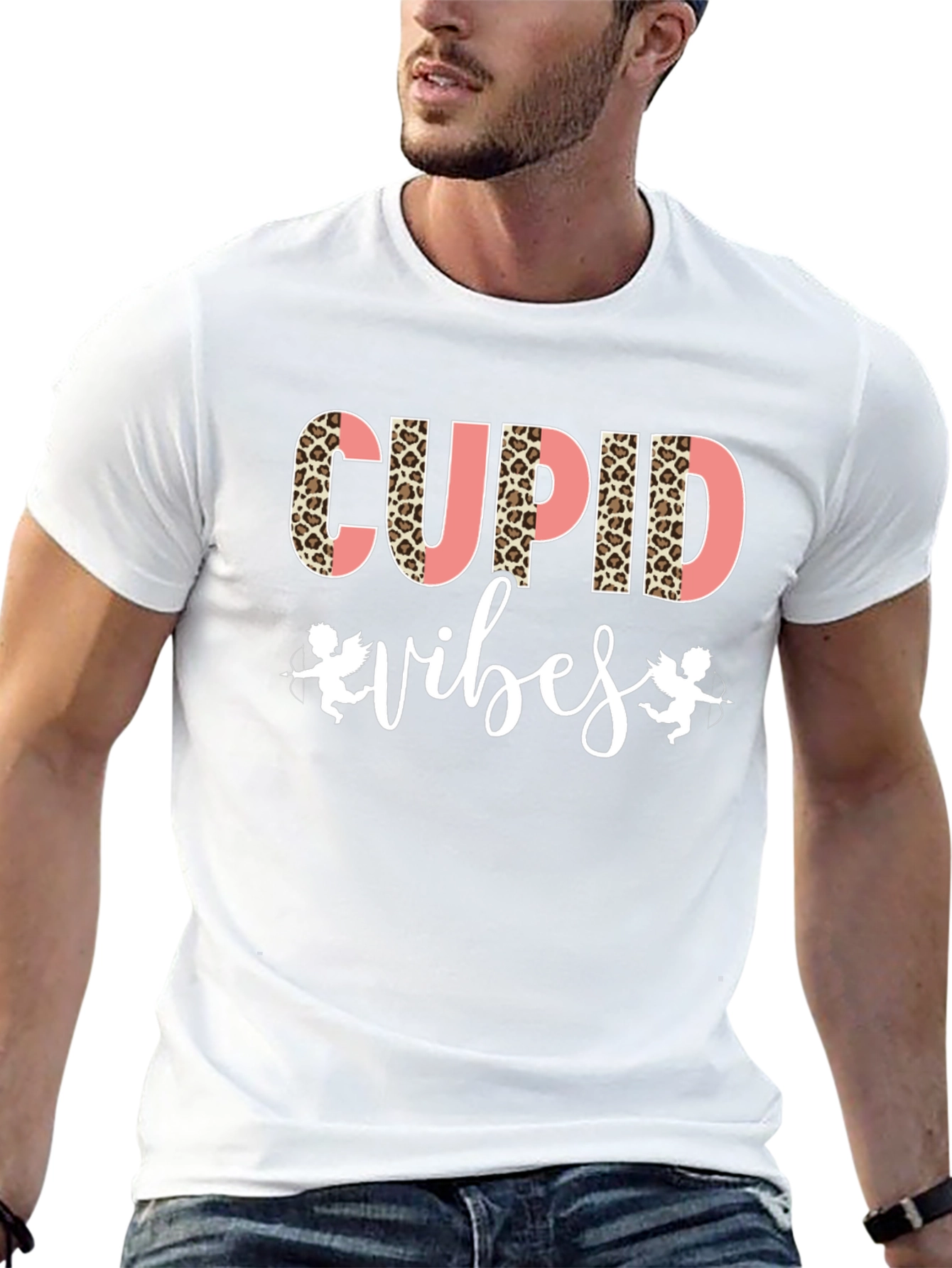 Cupid Vibes Black Graphic Tee