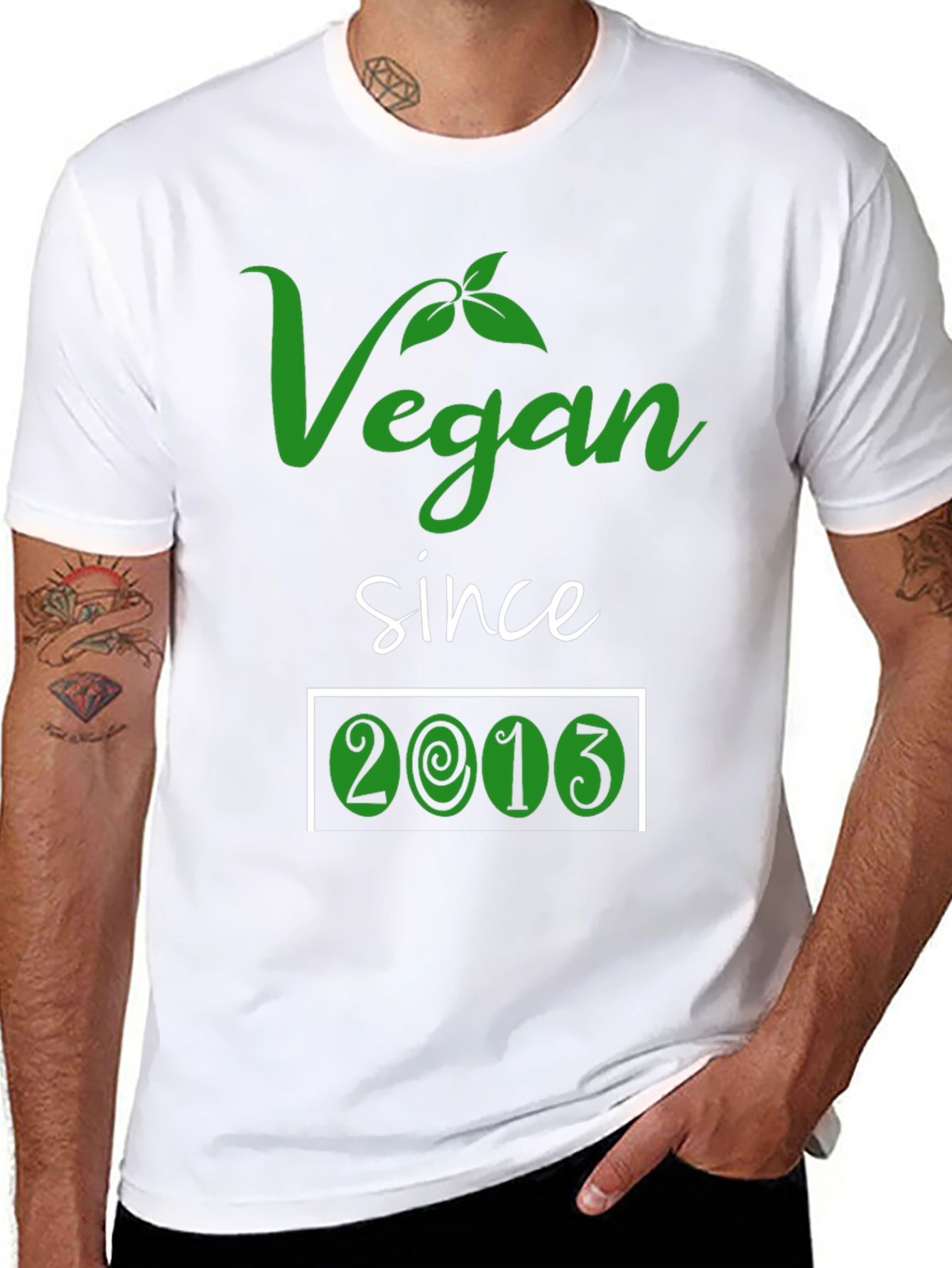 Vegan Since 2013 T-Shirt - Plant Based Lifestyle