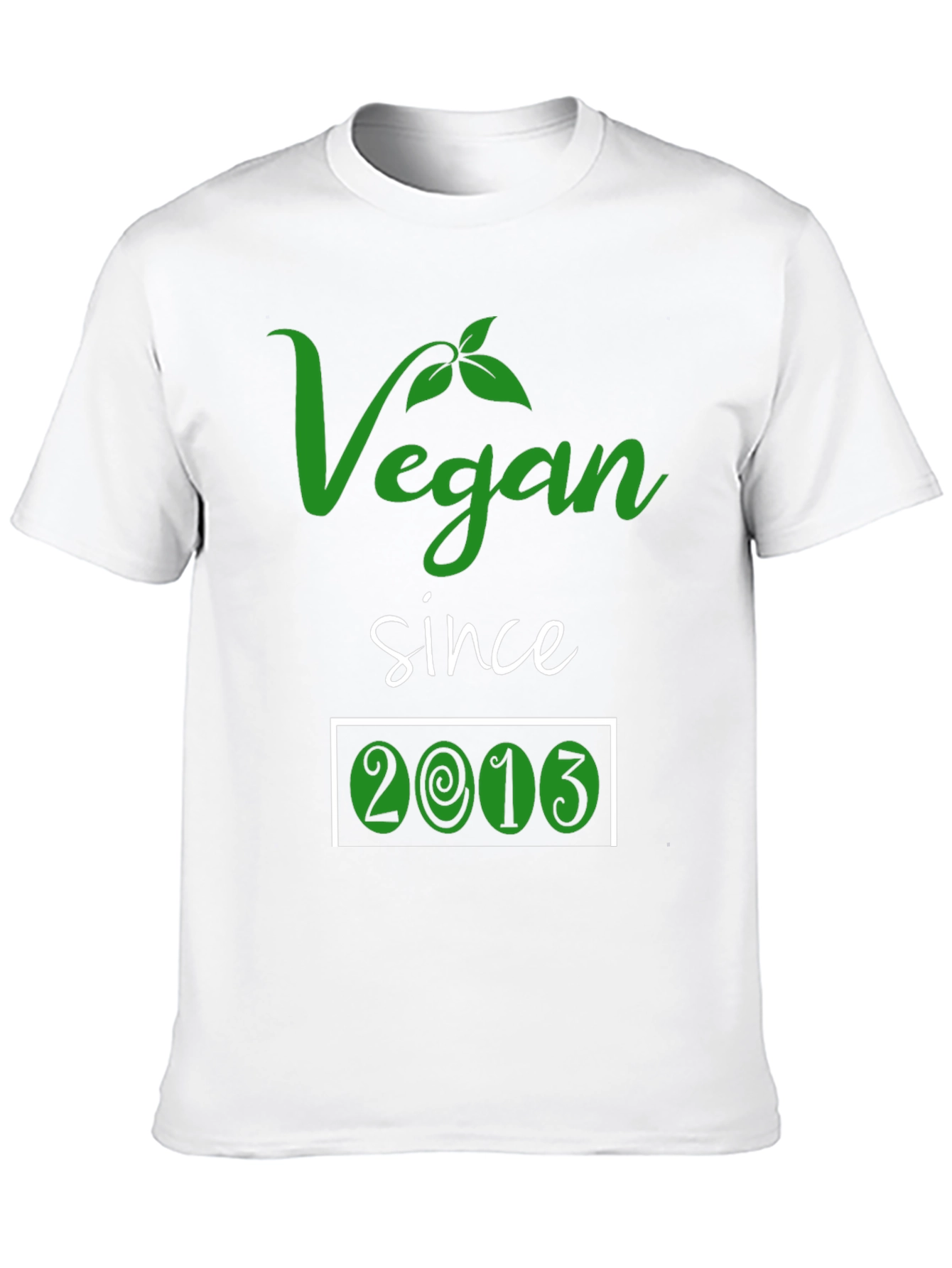 Vegan Since 2013 T-Shirt - Plant Based Lifestyle