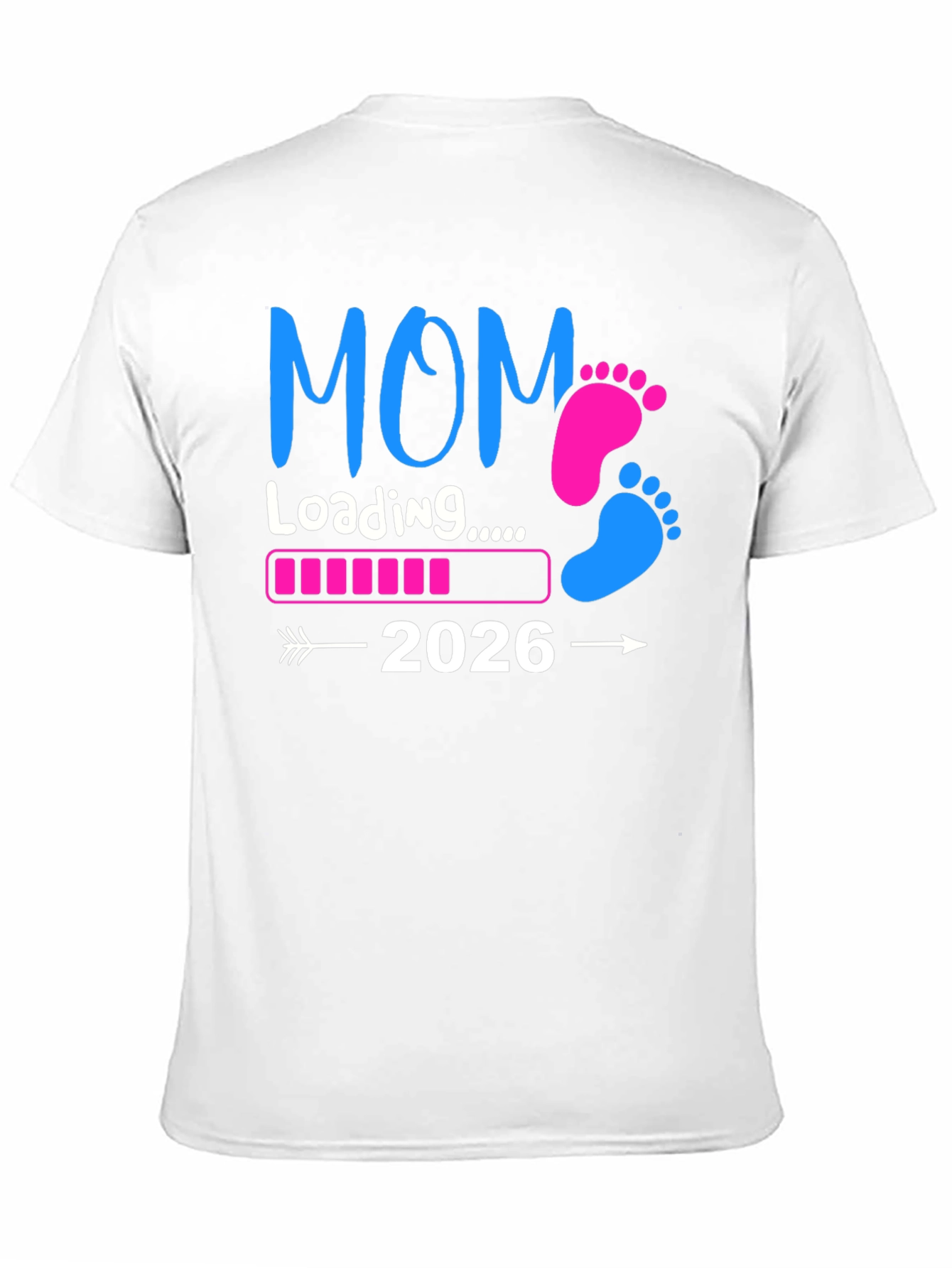 Mom Loading 2026 T-Shirt Pregnancy Announcement Tee