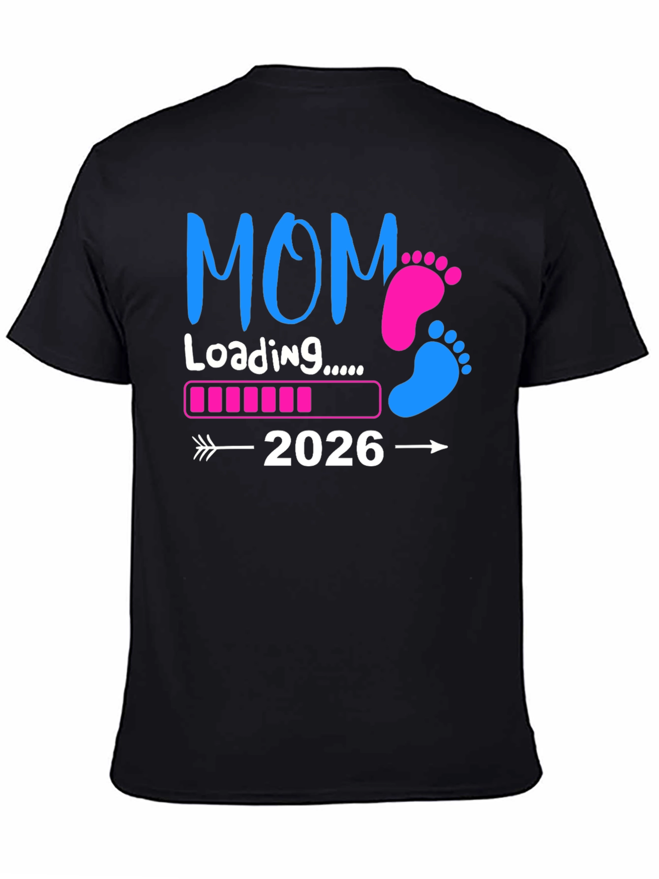 Mom Loading 2026 T-Shirt Pregnancy Announcement Tee