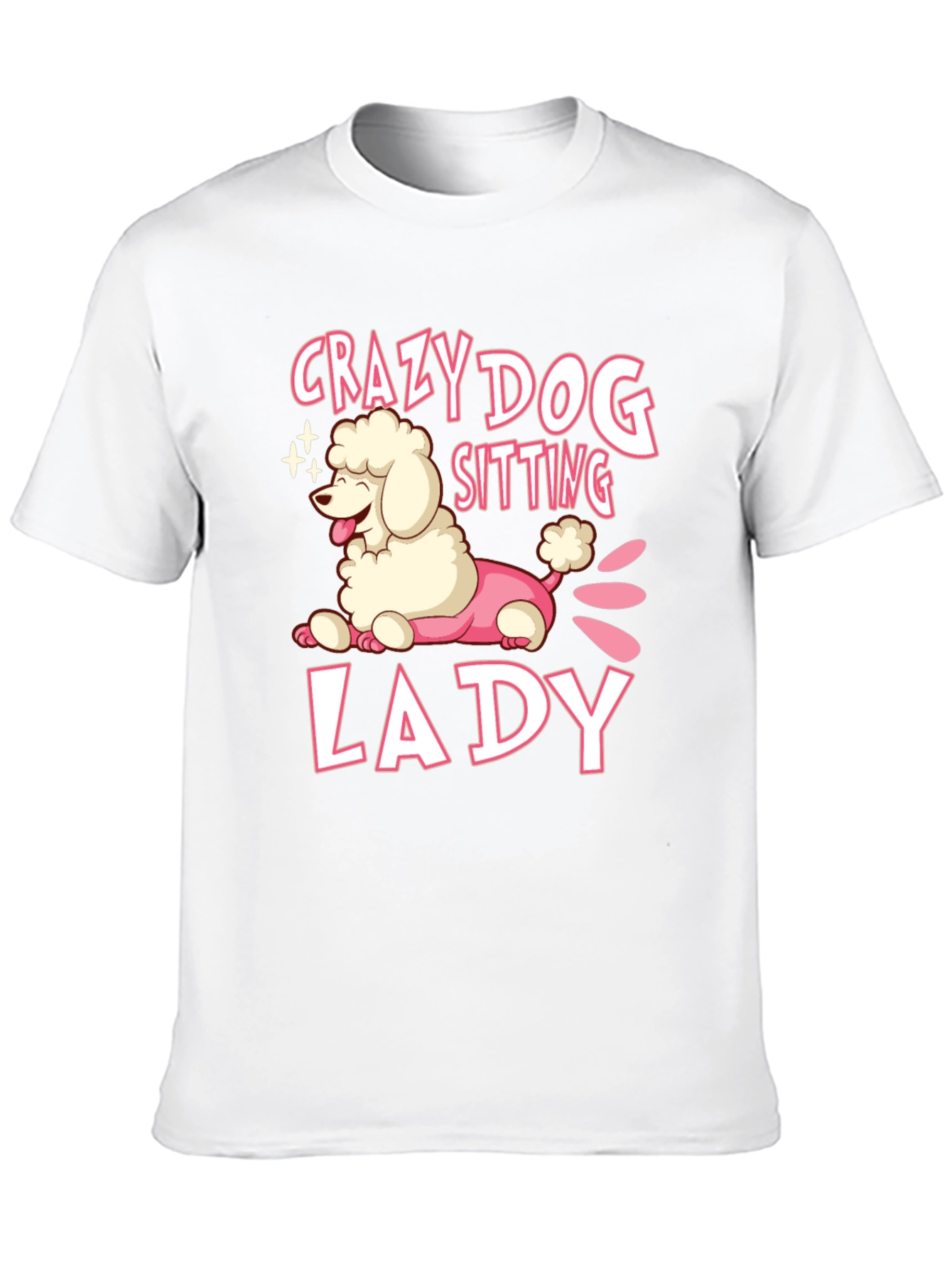 Crazy Dog Lady T-Shirt Cute Poodle Graphic Tee