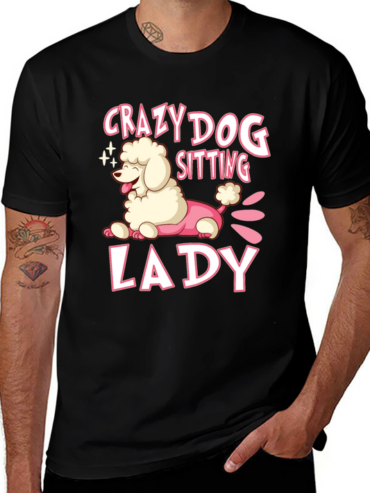 Crazy Dog Lady T-Shirt Cute Poodle Graphic Tee