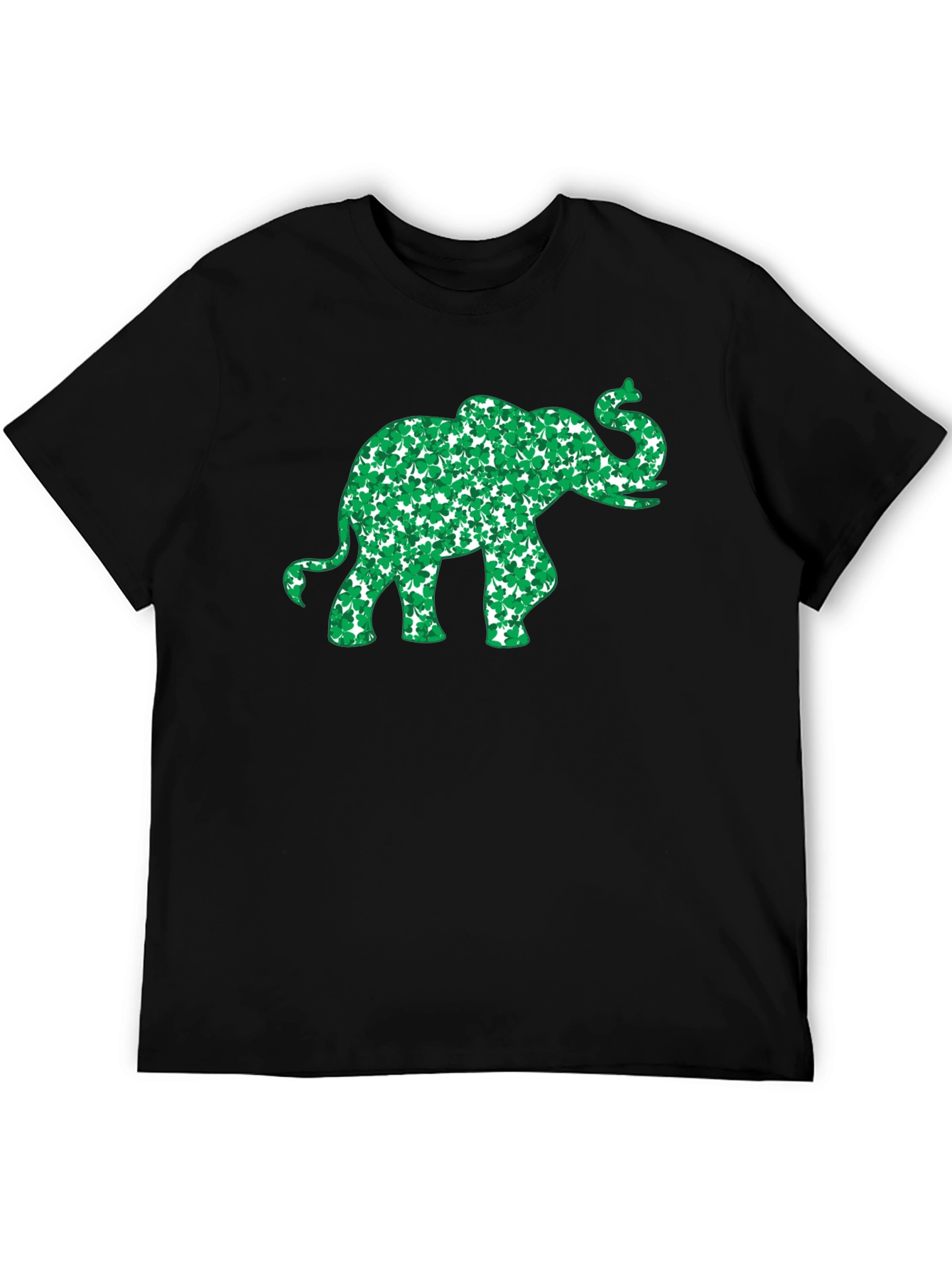 St. Patricks Day Elephant Clover T-Shirt