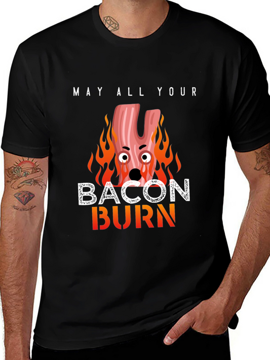 Bacon Burn T-Shirt - Funny Graphic Tee