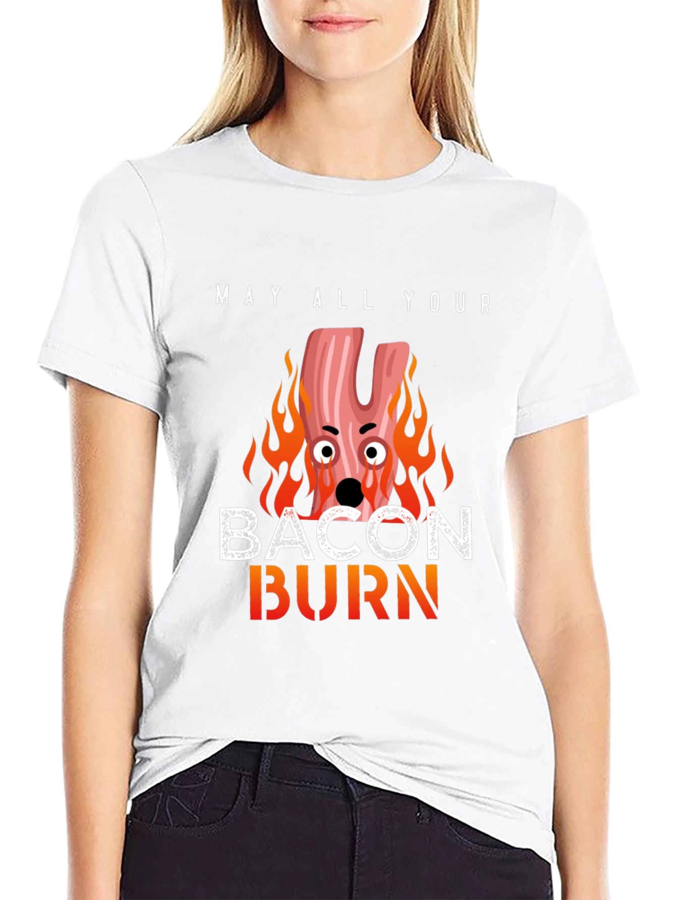 Bacon Burn T-Shirt - Funny Graphic Tee