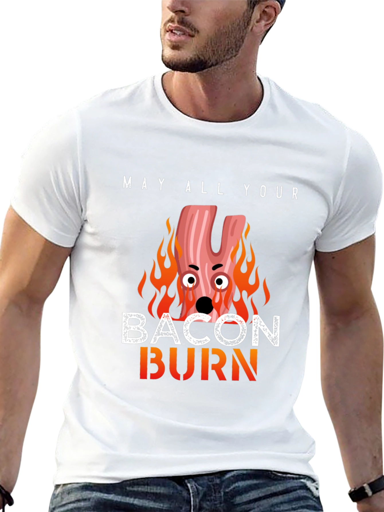 Bacon Burn T-Shirt - Funny Graphic Tee