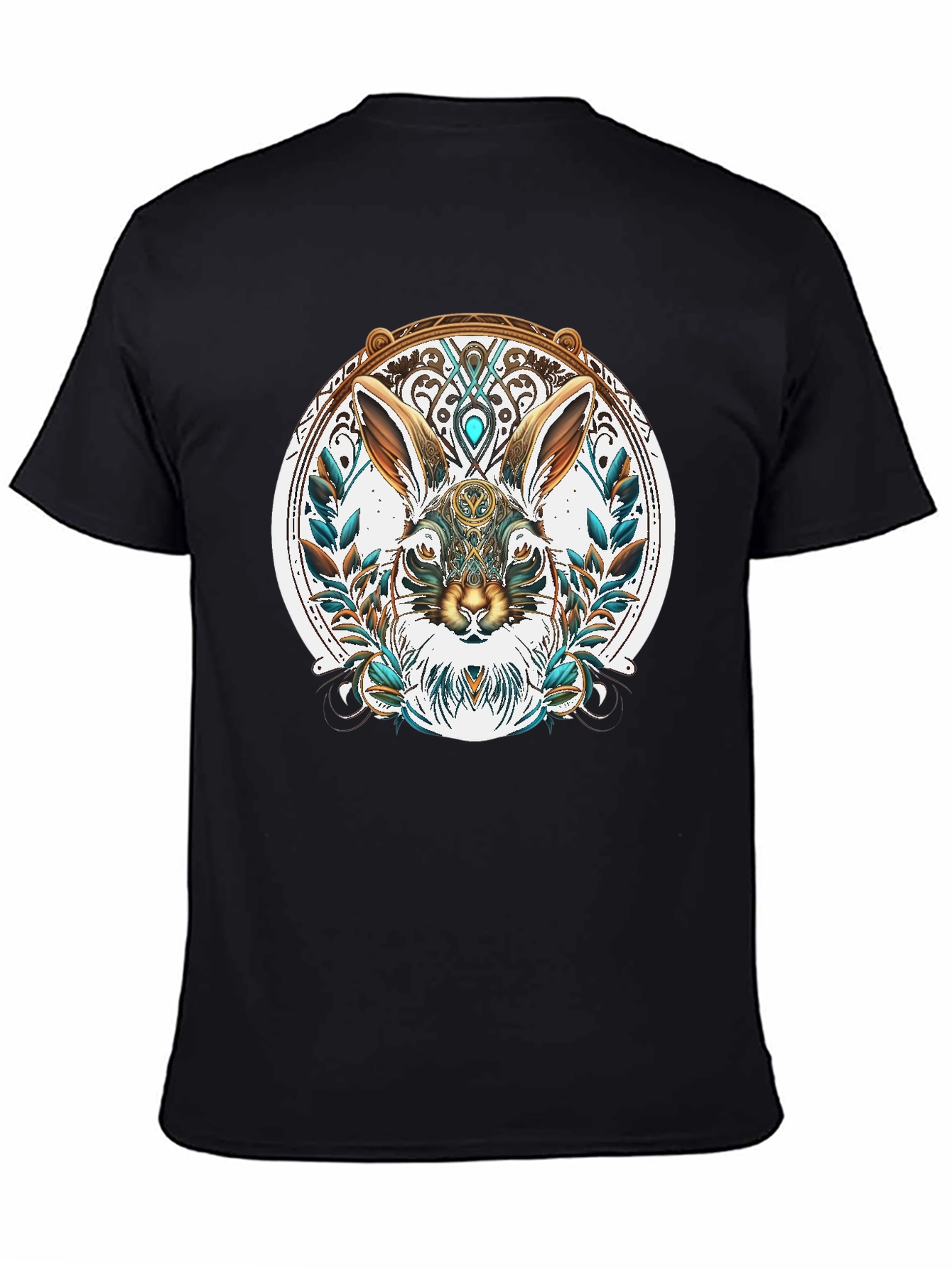 Ornate Rabbit Graphic T-Shirt - Unique Design