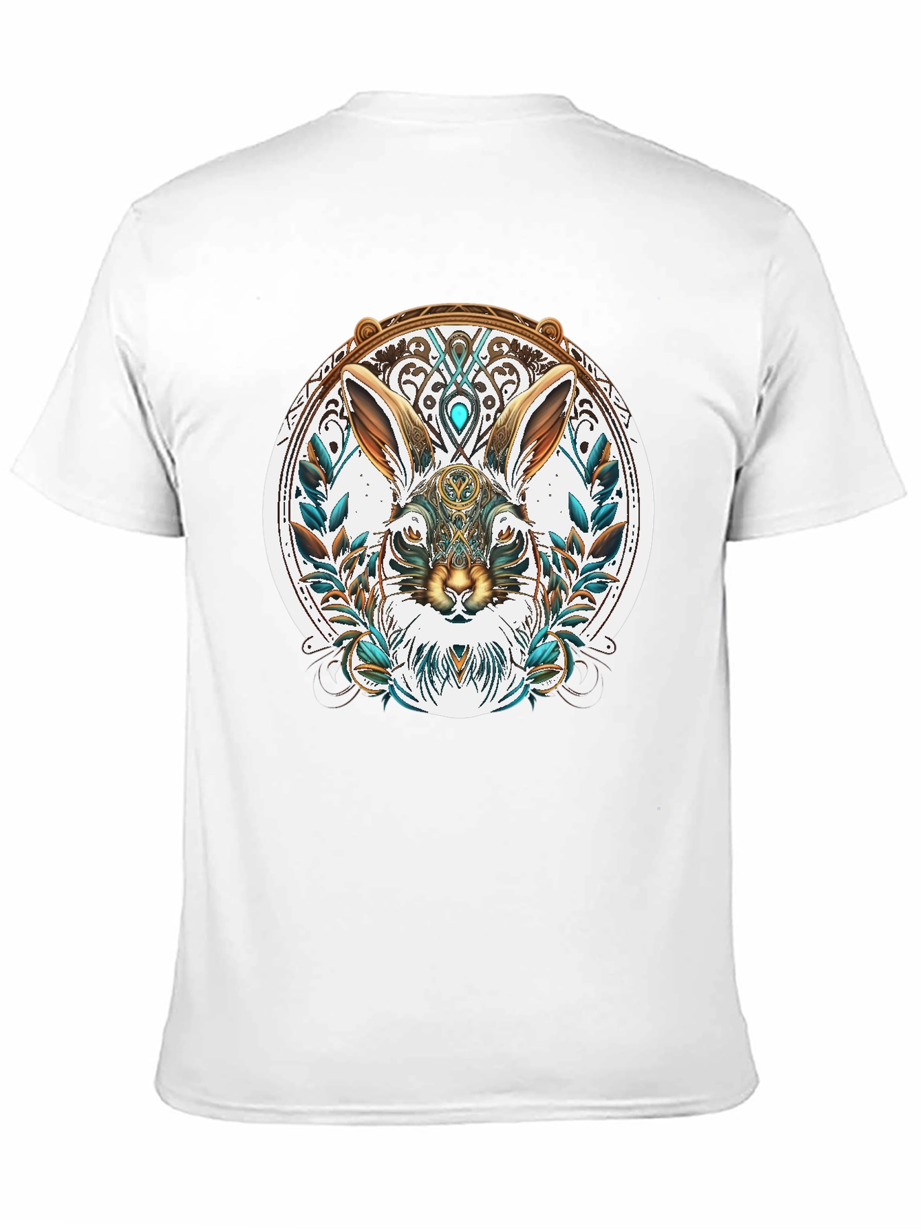 Ornate Rabbit Graphic T-Shirt - Unique Design