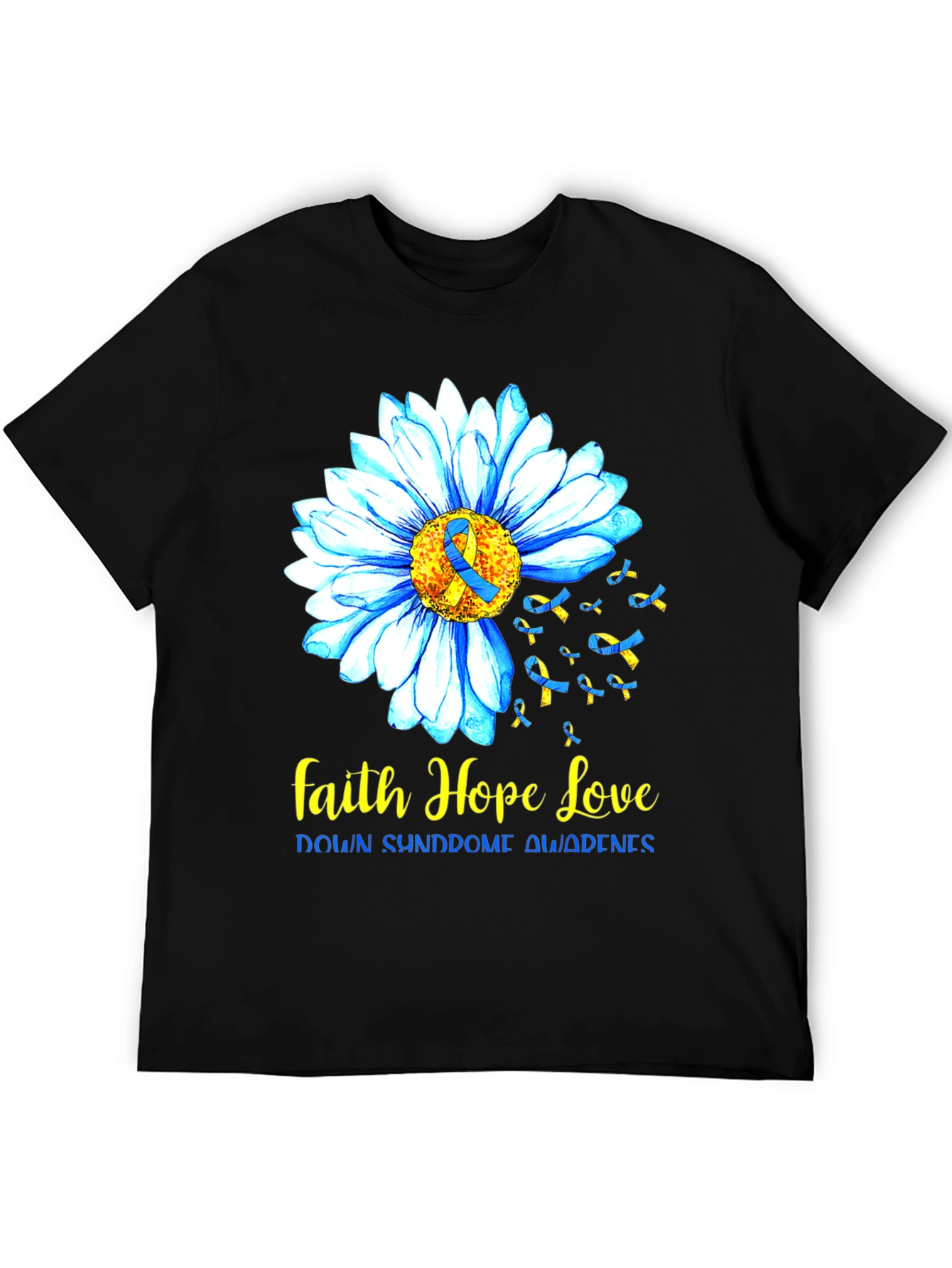 Faith Hope Love Down Syndrome Awareness T-Shirt