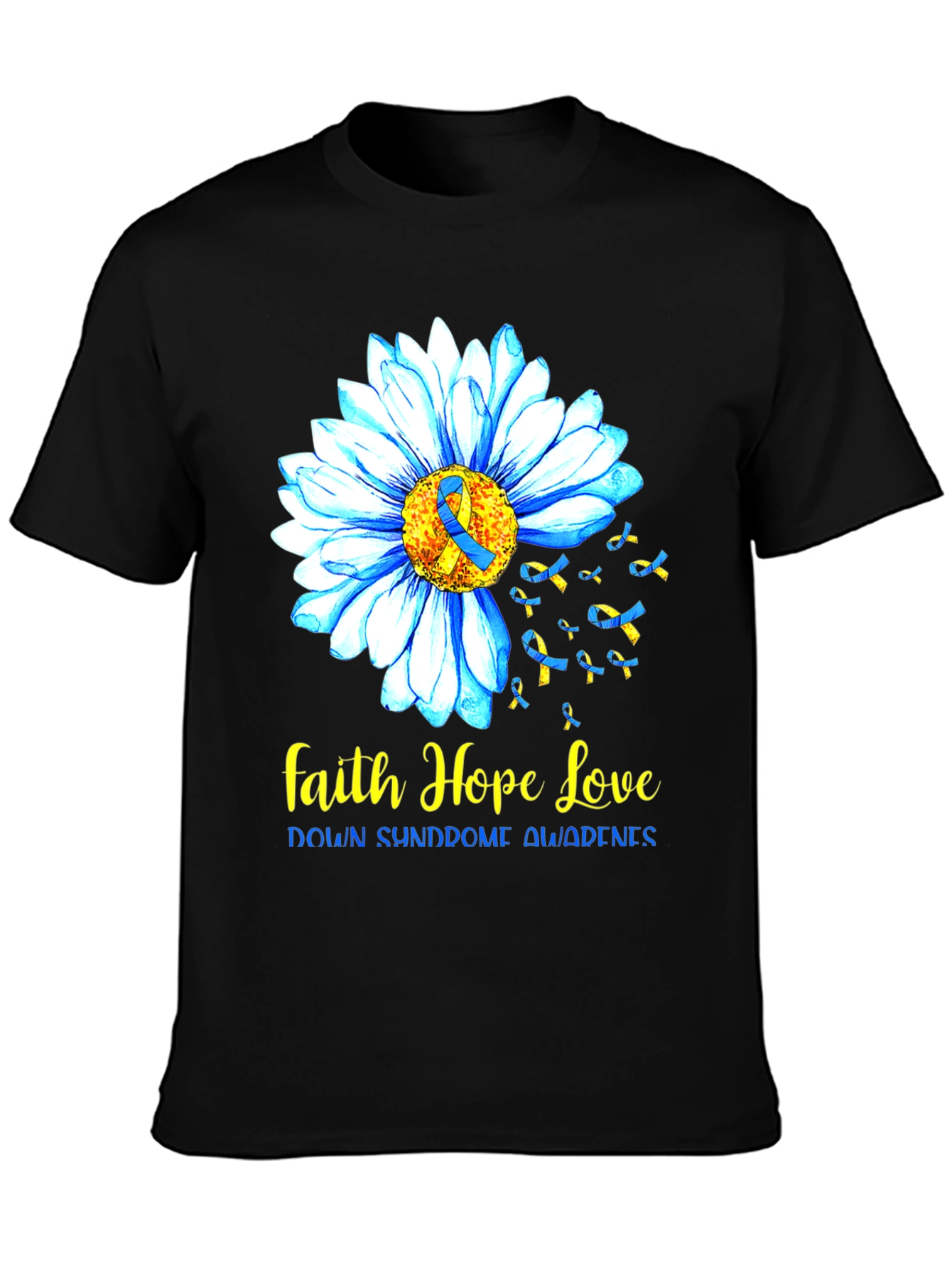 Faith Hope Love Down Syndrome Awareness T-Shirt