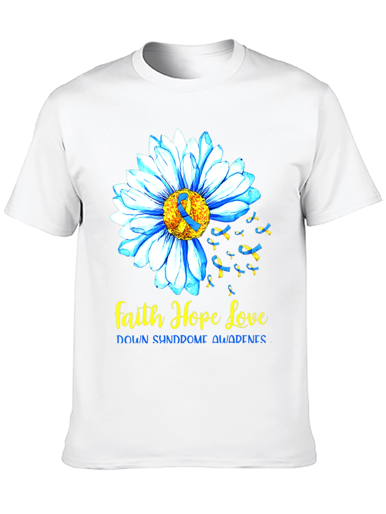 Faith Hope Love Down Syndrome Awareness T-Shirt
