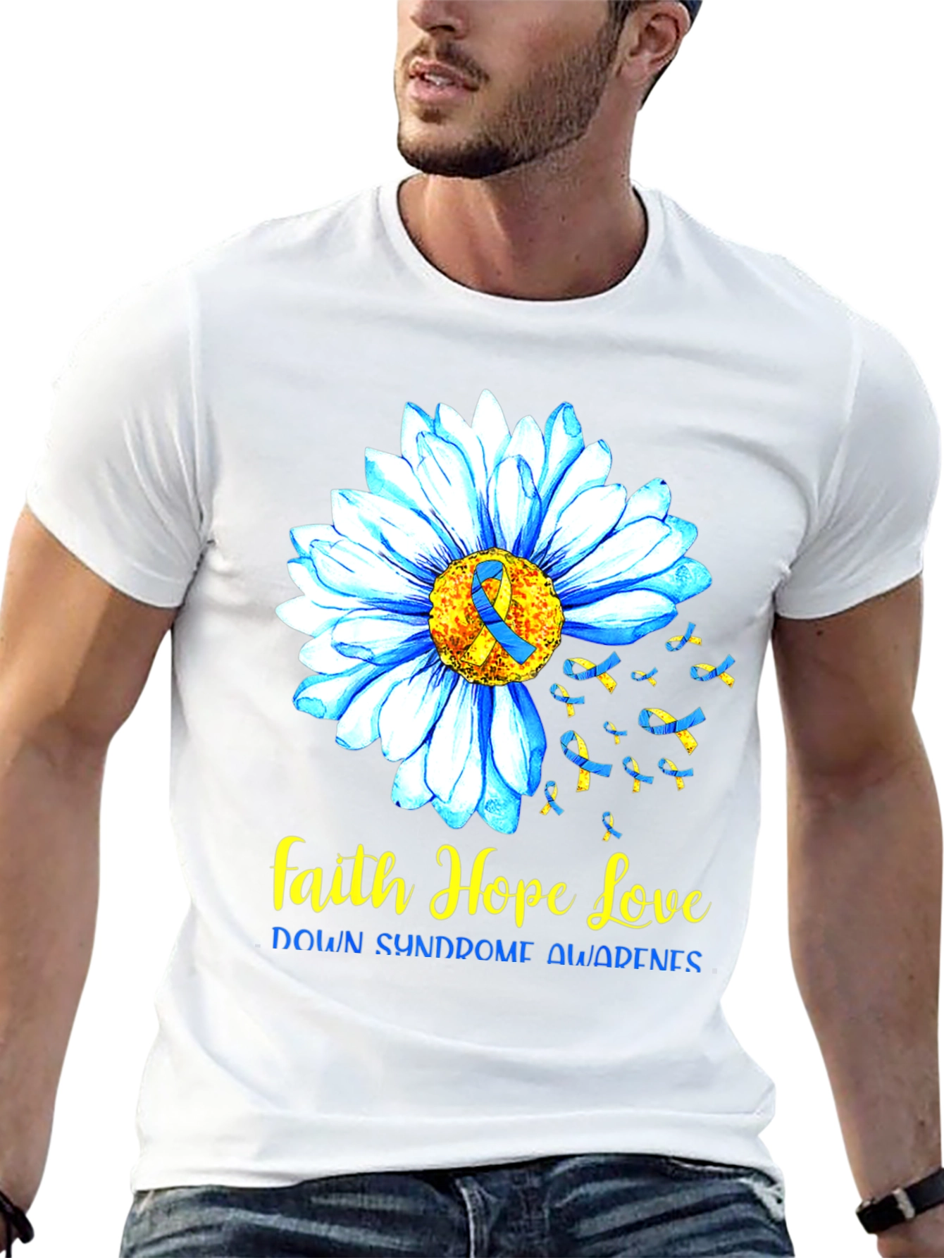 Faith Hope Love Down Syndrome Awareness T-Shirt
