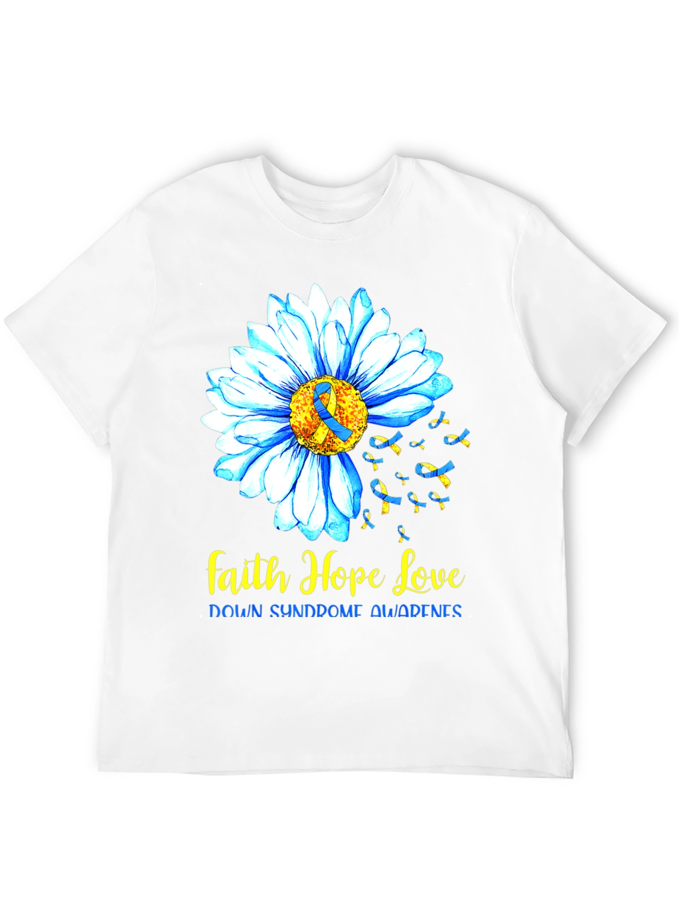 Faith Hope Love Down Syndrome Awareness T-Shirt