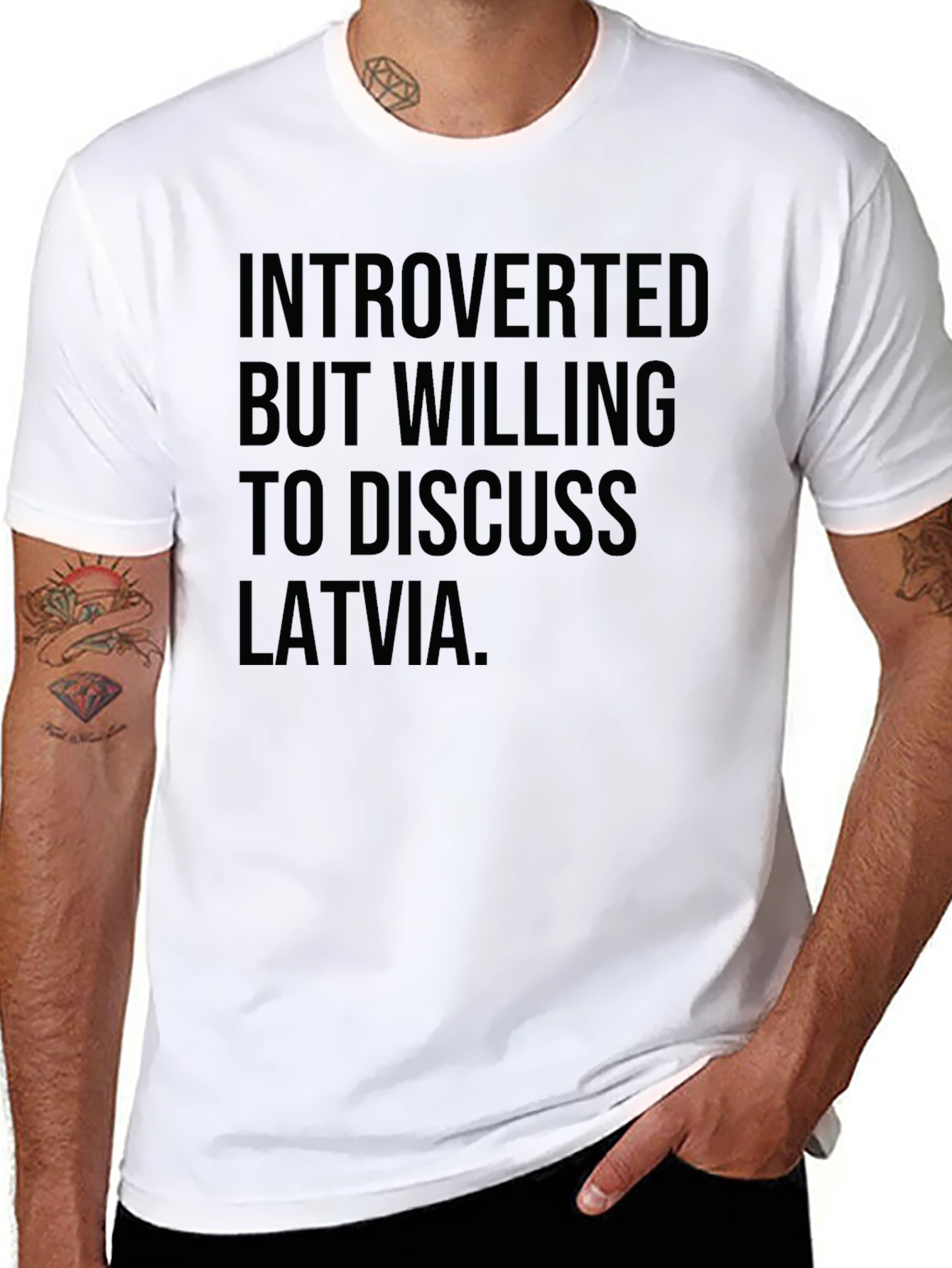 Introverted Latvia T-Shirt