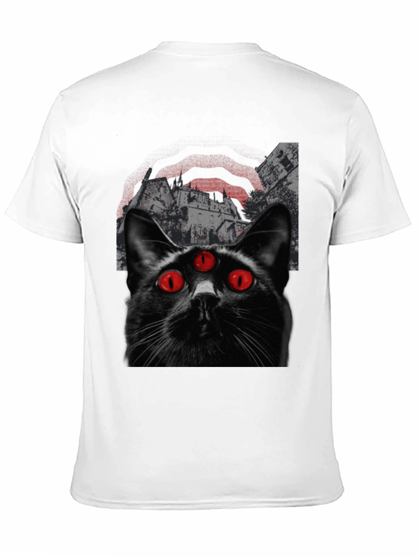 Three-Eyed Cat Graphic T-Shirt