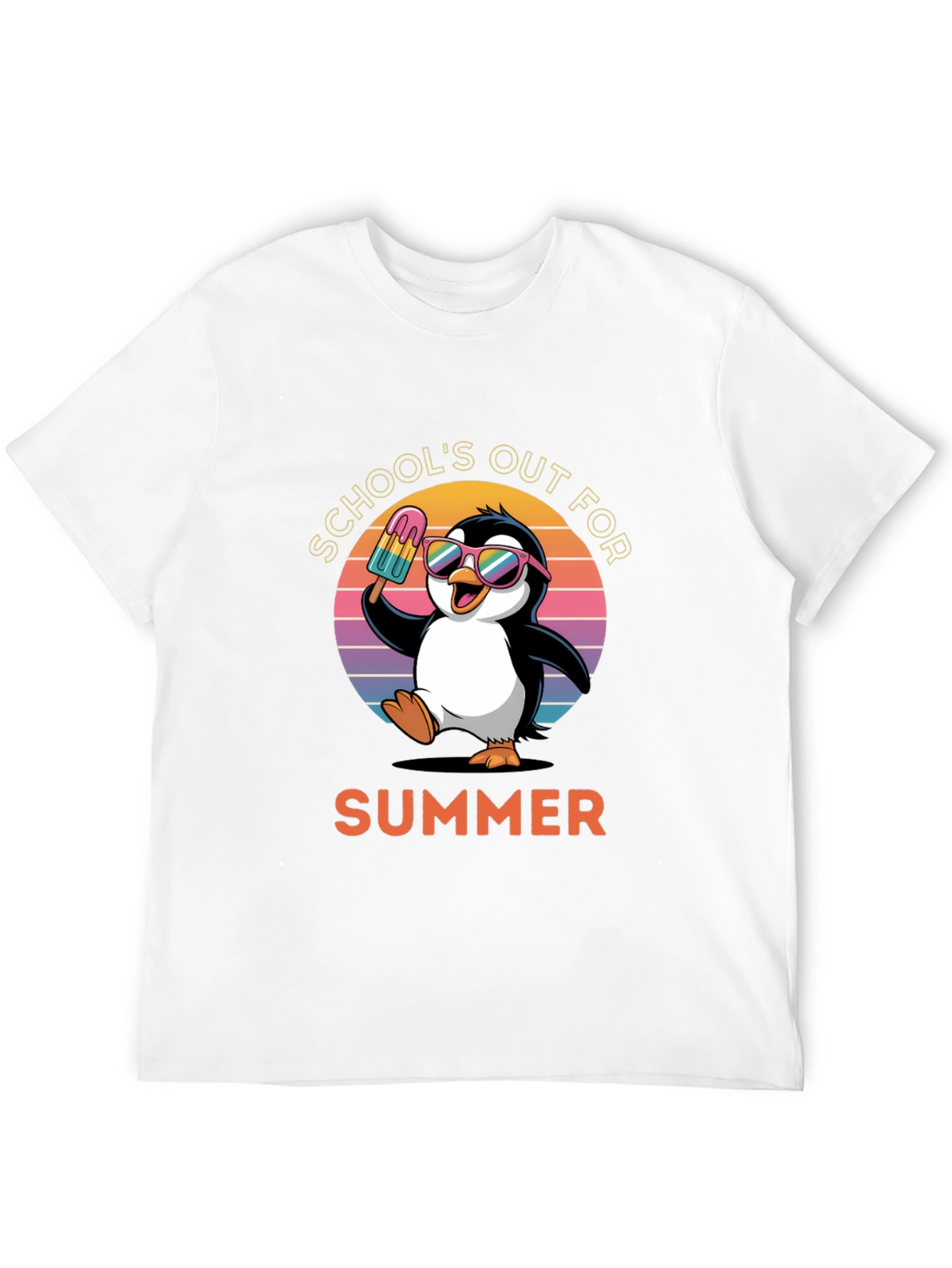 Schools Out Summer Penguin T-Shirt