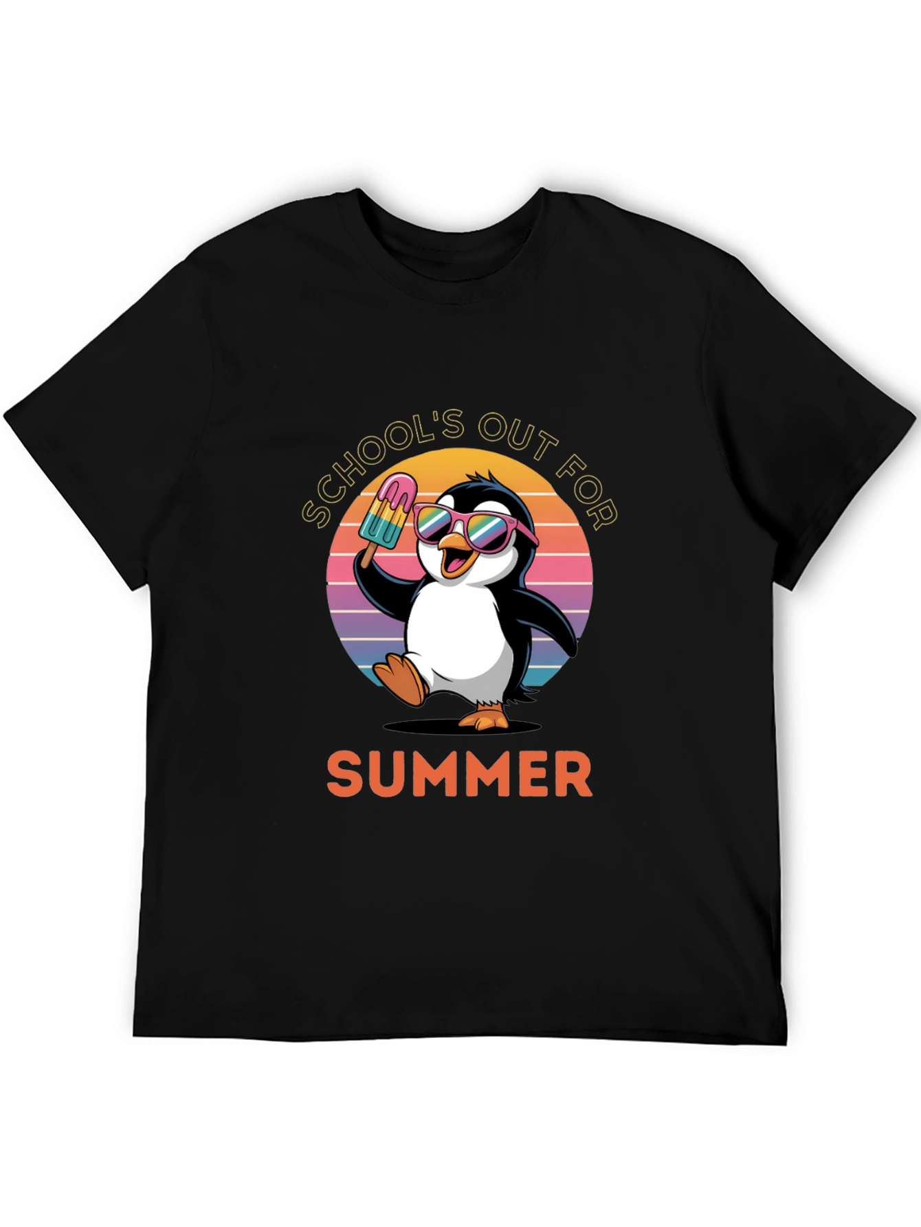 Schools Out Summer Penguin T-Shirt