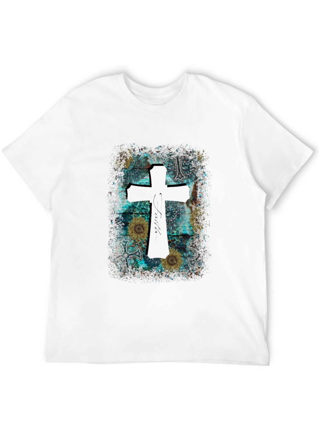 Faithful Cross Graphic Tee - Western Style