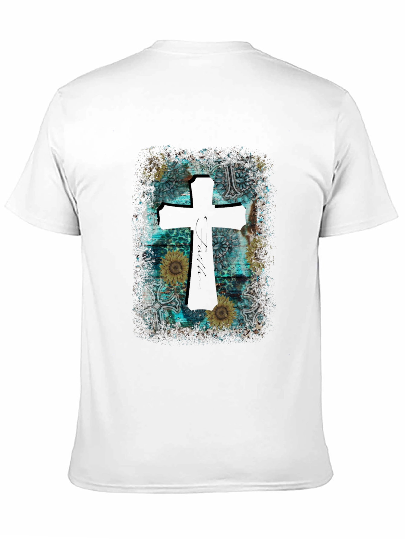 Faithful Cross Graphic Tee - Western Style