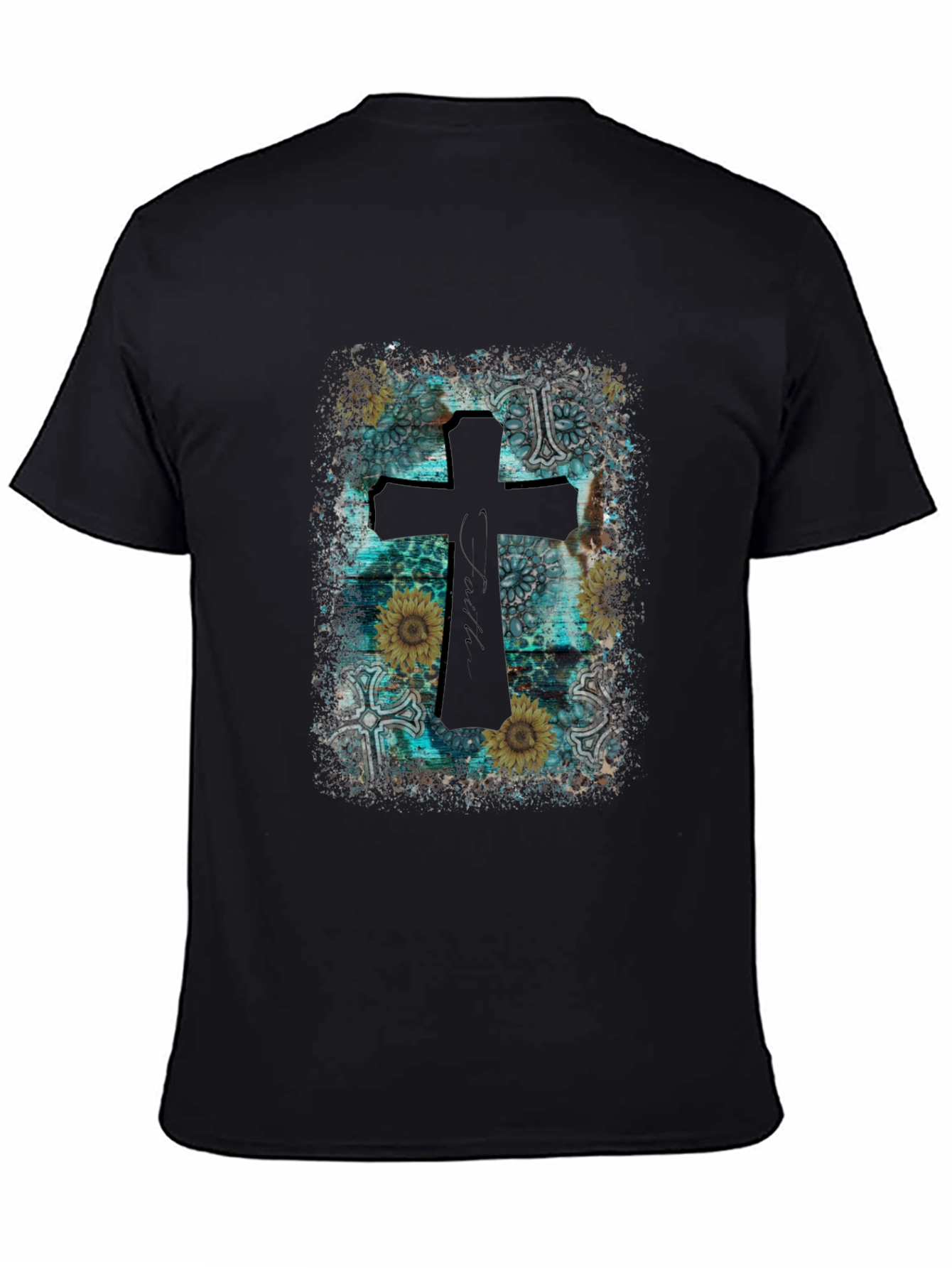 Faithful Cross Graphic Tee - Western Style