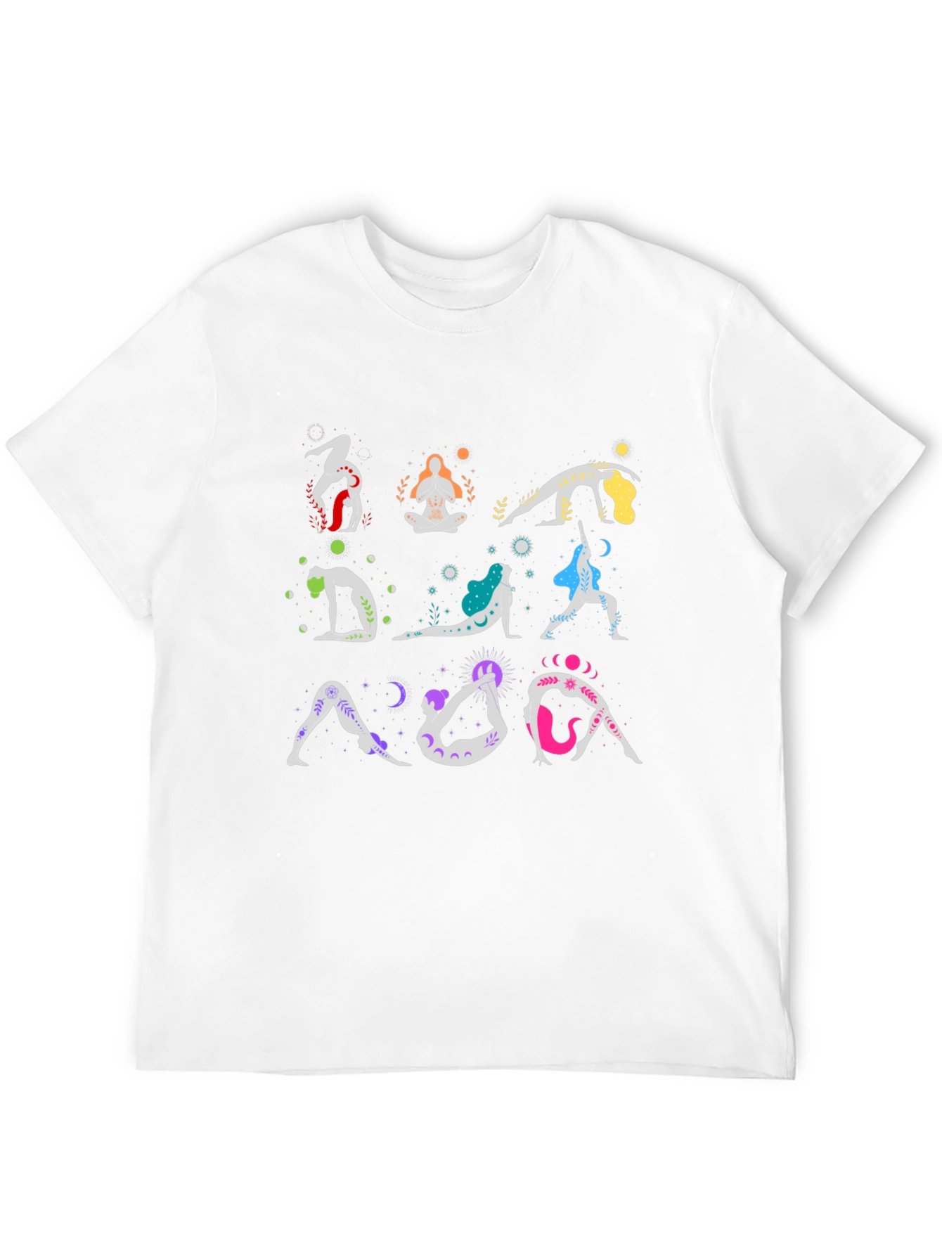 Yoga Poses T-Shirt - Black