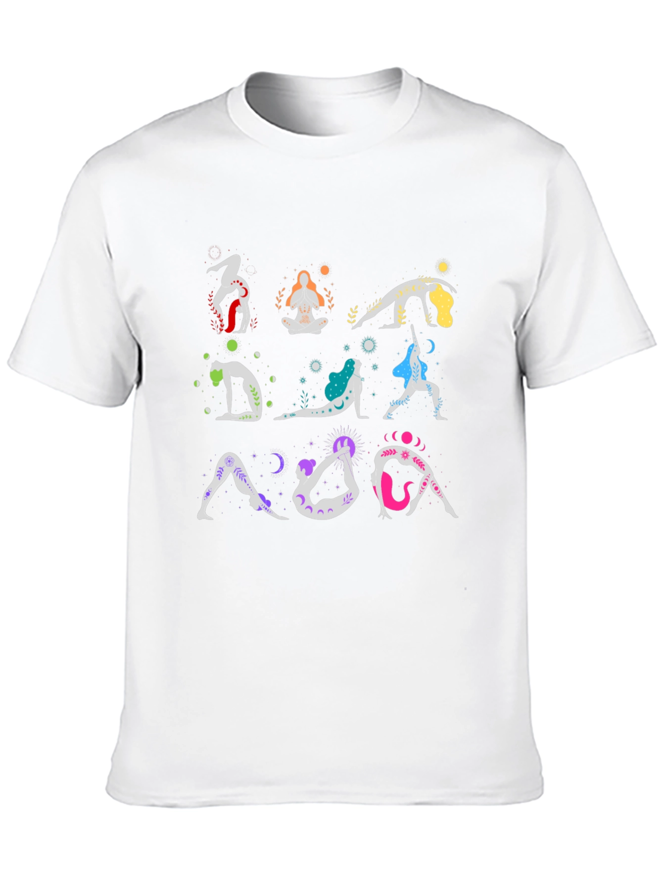 Yoga Poses T-Shirt - Black