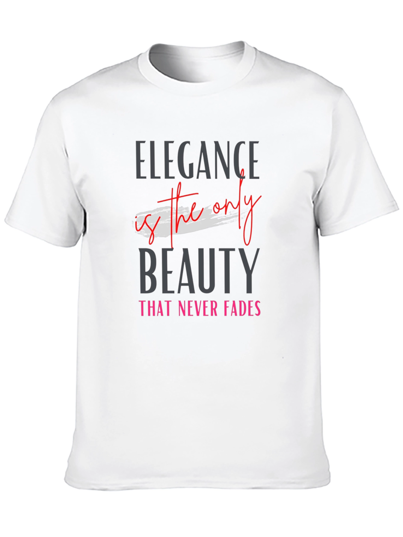 Elegant Black Tee - Beauty Never Fades