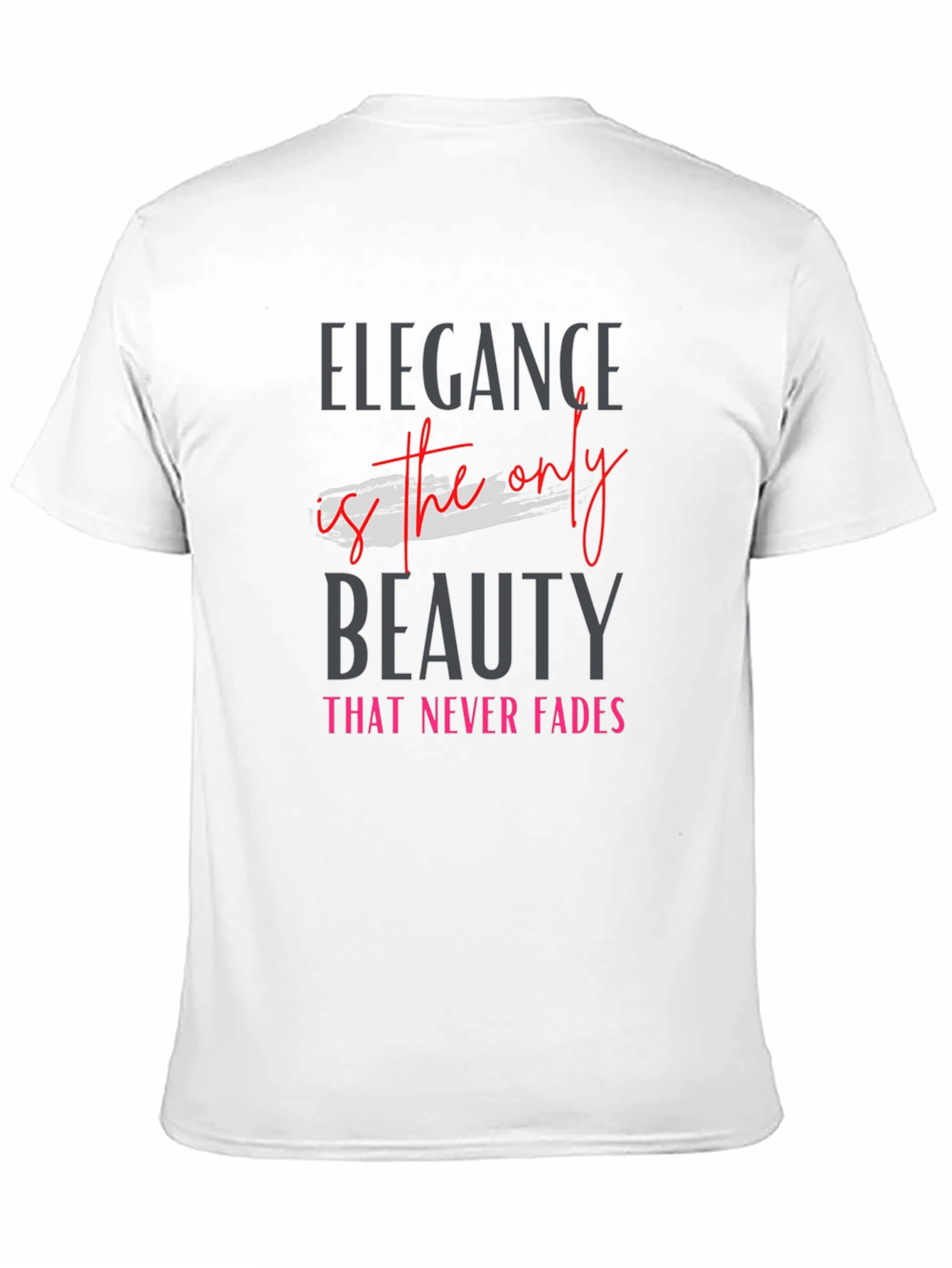 Elegant Black Tee - Beauty Never Fades