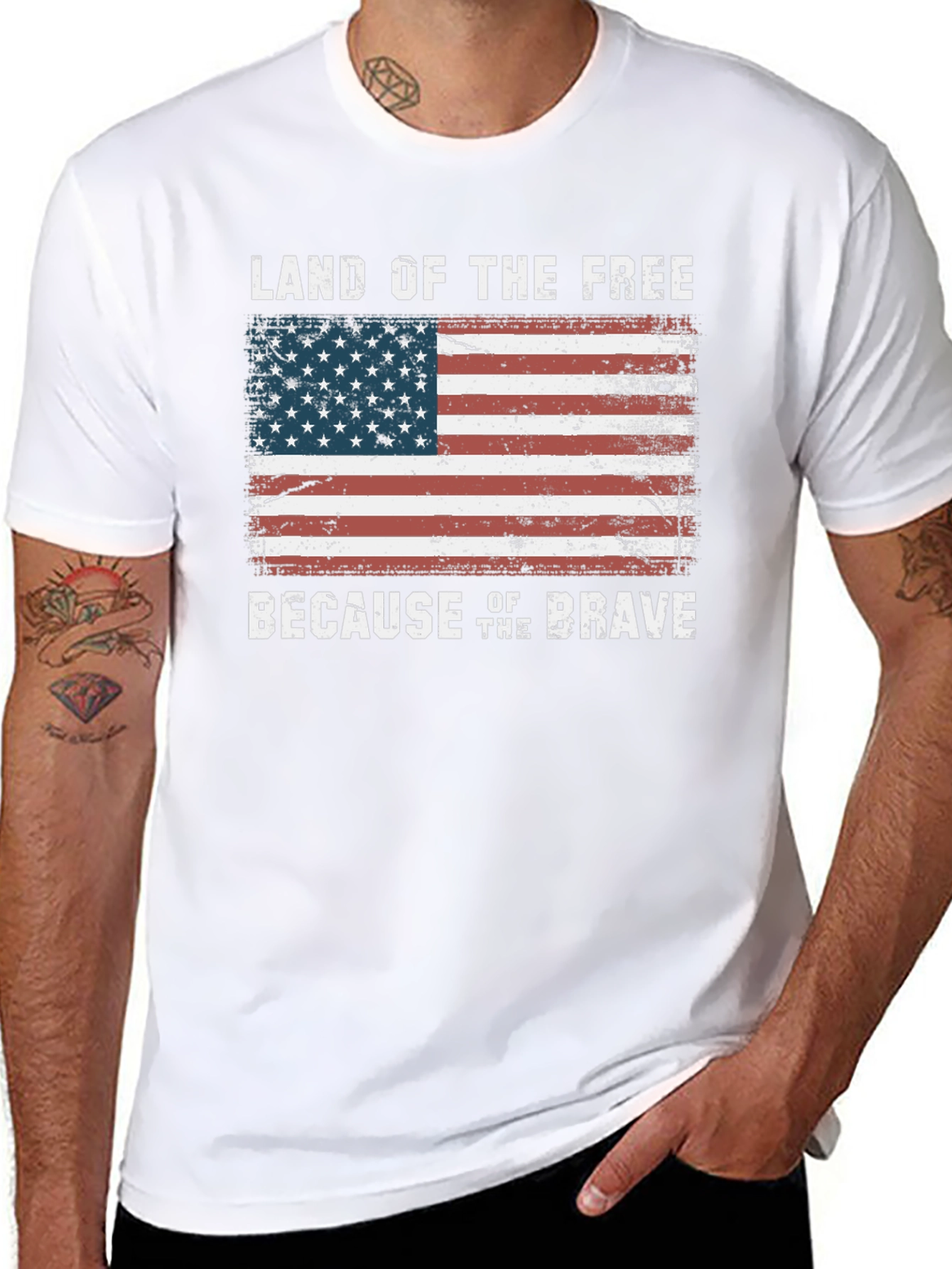 Land of the Free Patriotic T-Shirt