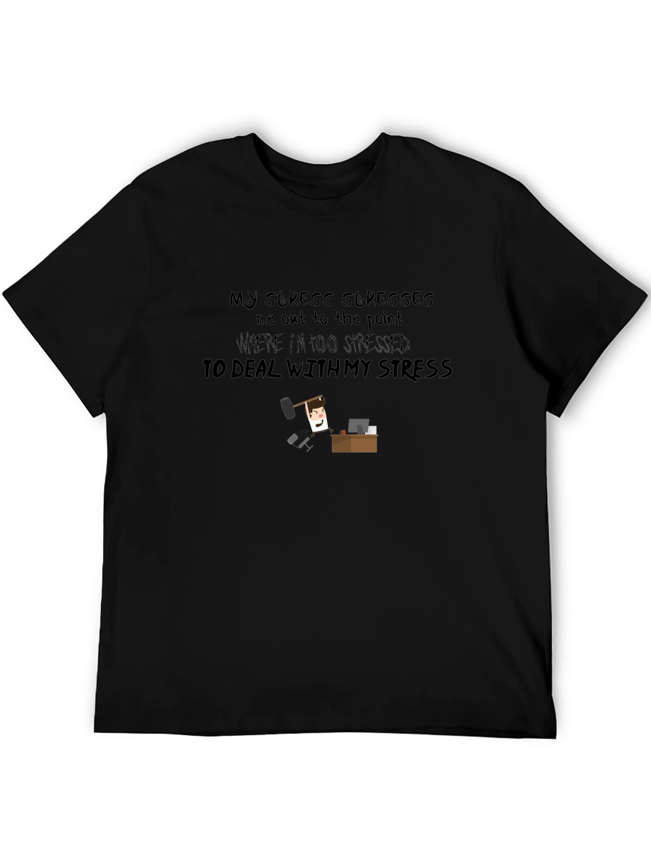 Stressed T-Shirt: Funny Stress Relief Tee