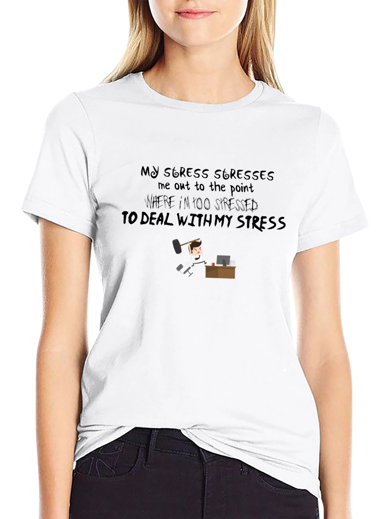 Stressed T-Shirt: Funny Stress Relief Tee