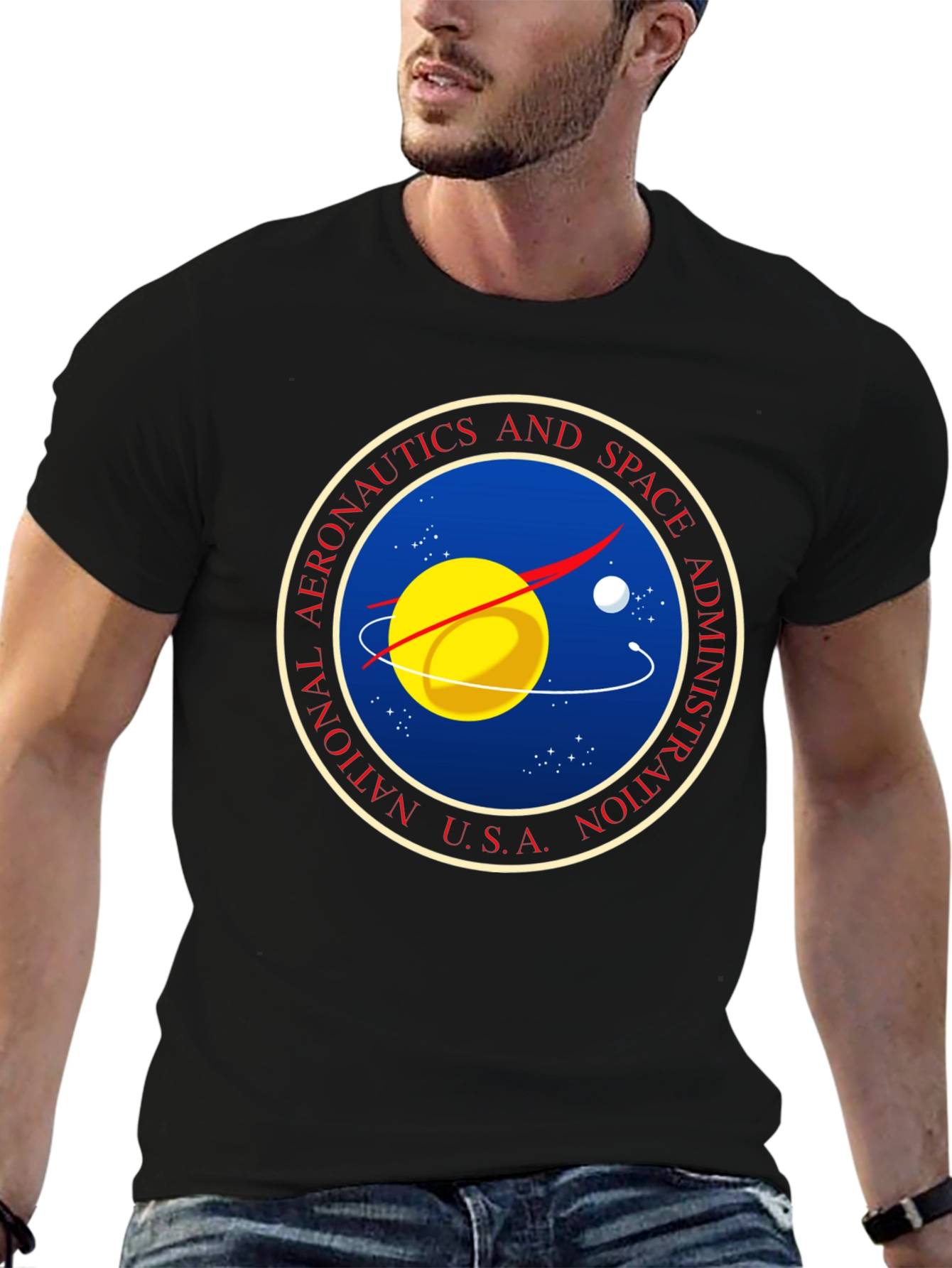 NASA Logo Graphic Black T-Shirt