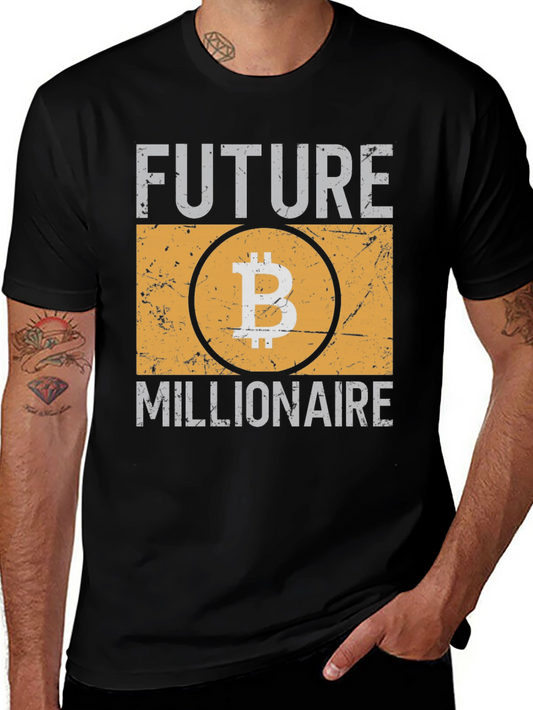 Future Millionaire Bitcoin Graphic T-Shirt