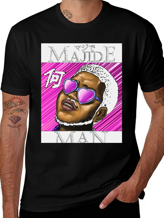 Majide Man Graphic Tee - Edgy Style