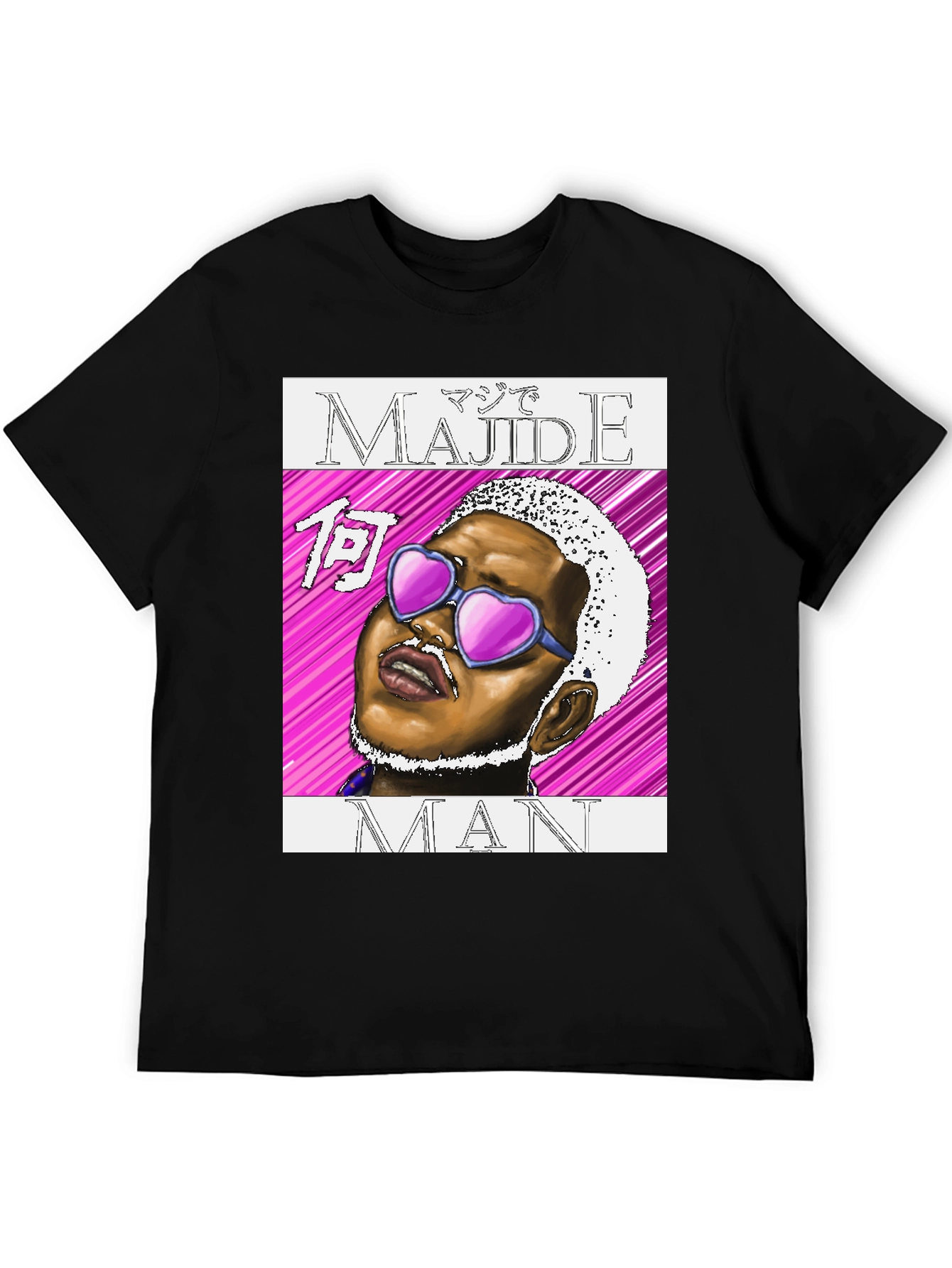 Majide Man Graphic Tee - Edgy Style