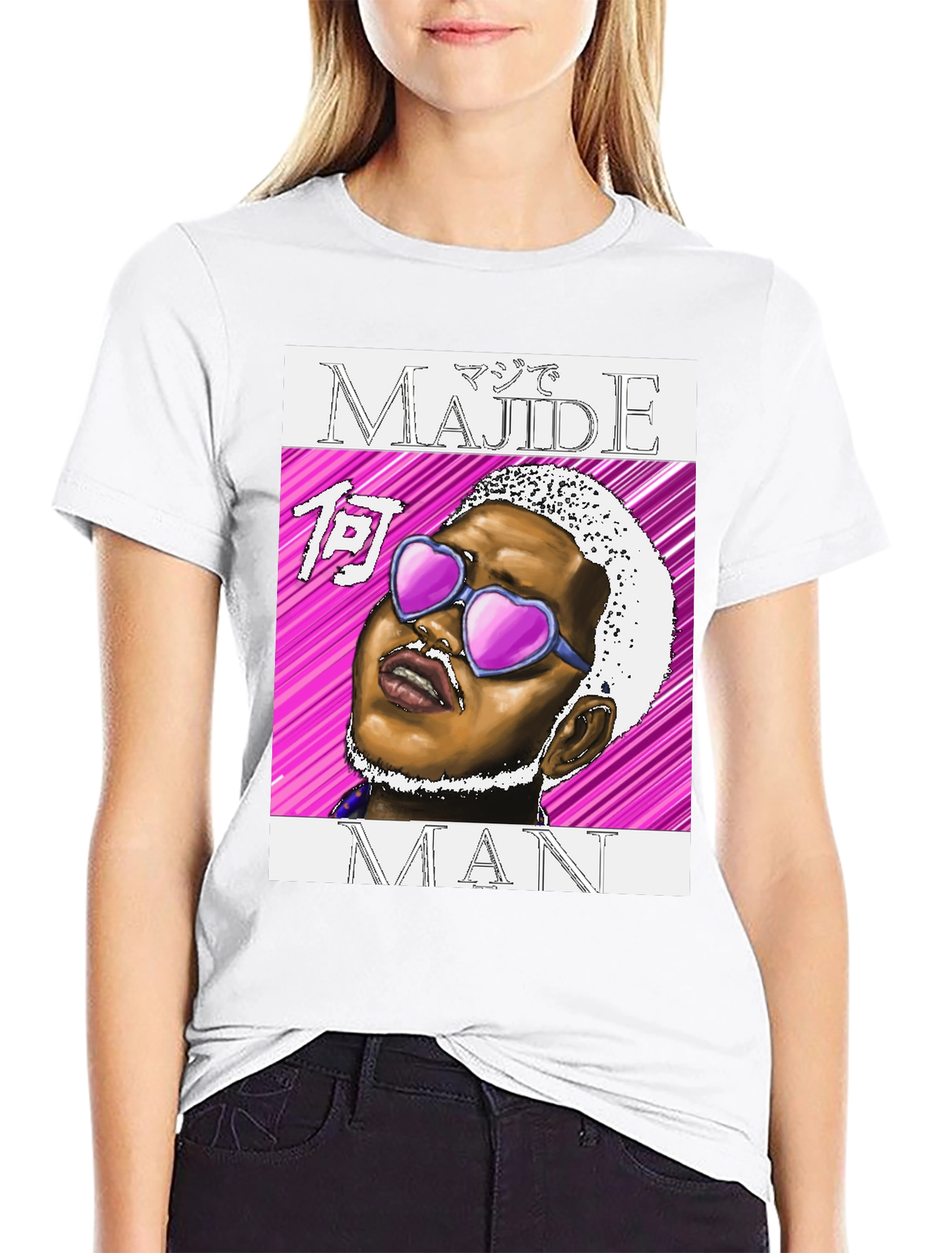 Majide Man Graphic Tee - Edgy Style
