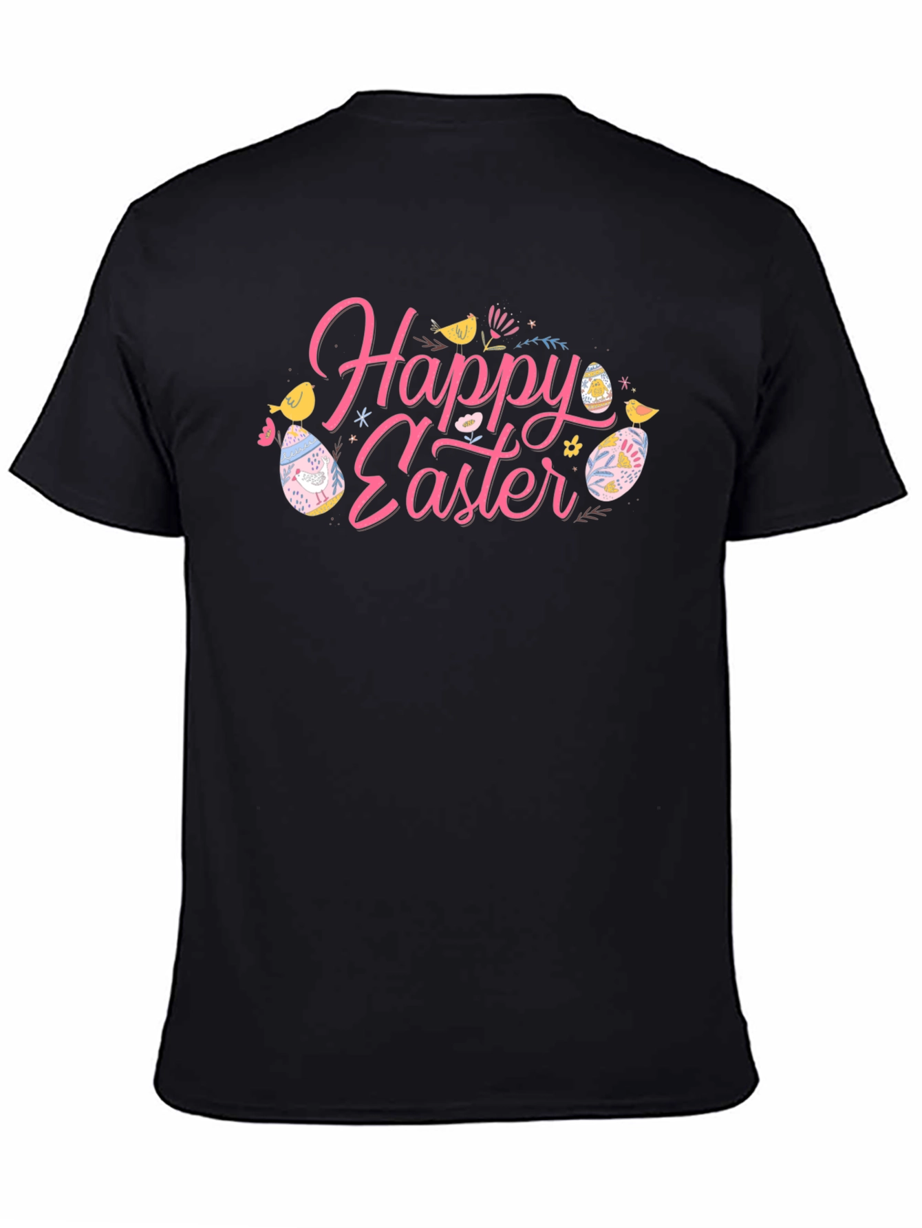 Happy Easter Black T-Shirt
