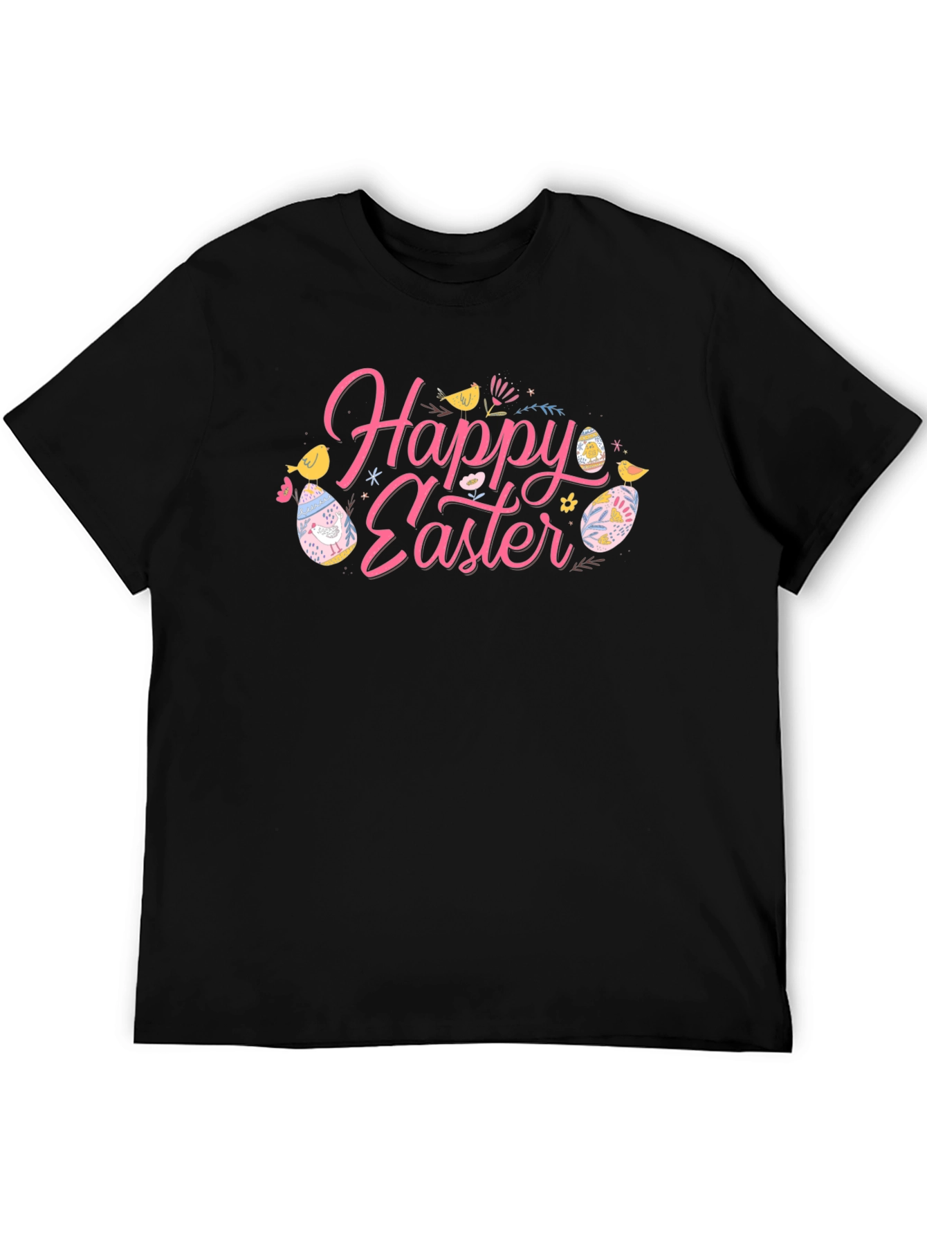 Happy Easter Black T-Shirt