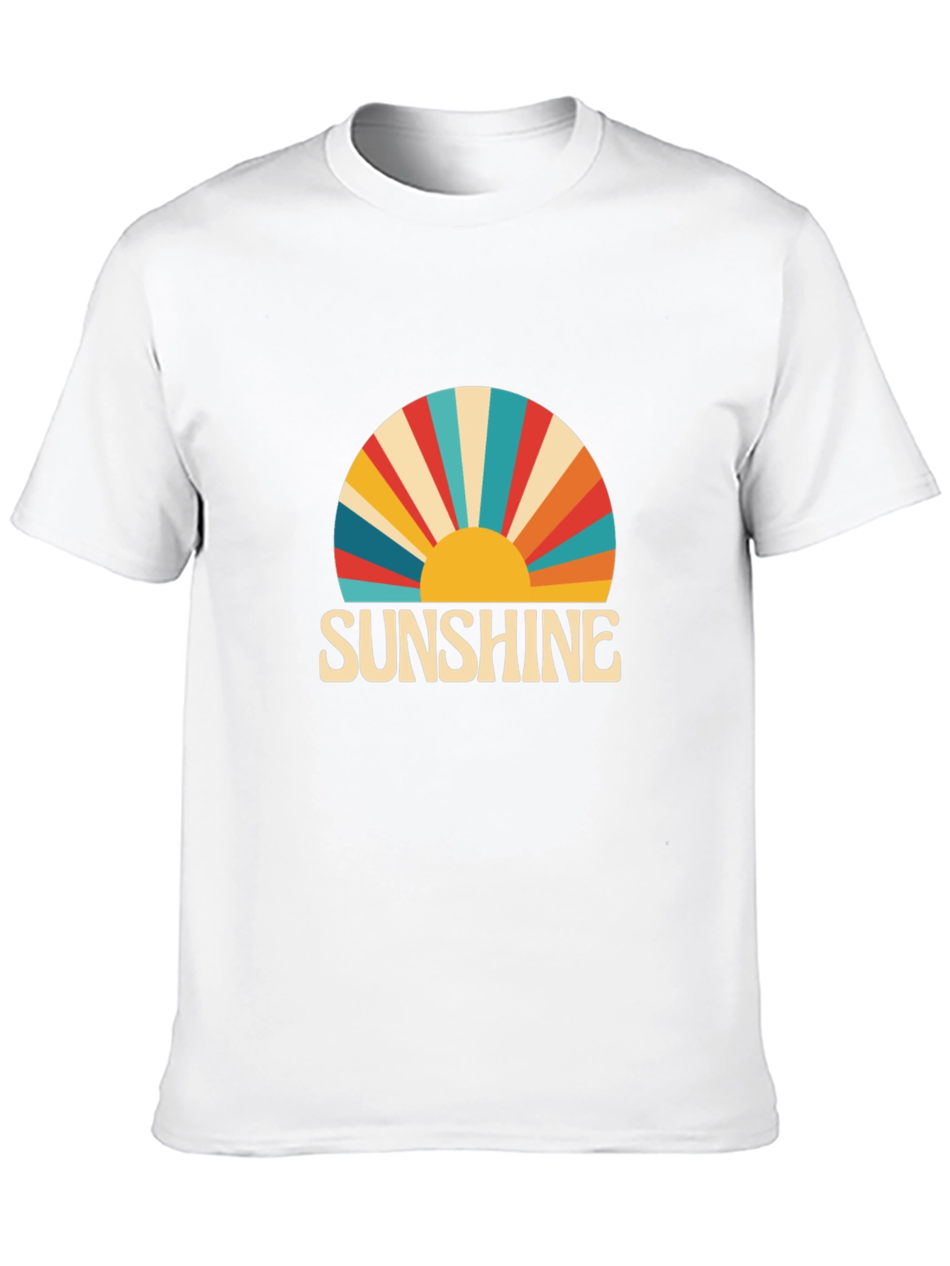 Sunshine Retro Graphic Tee -  Black T-Shirt
