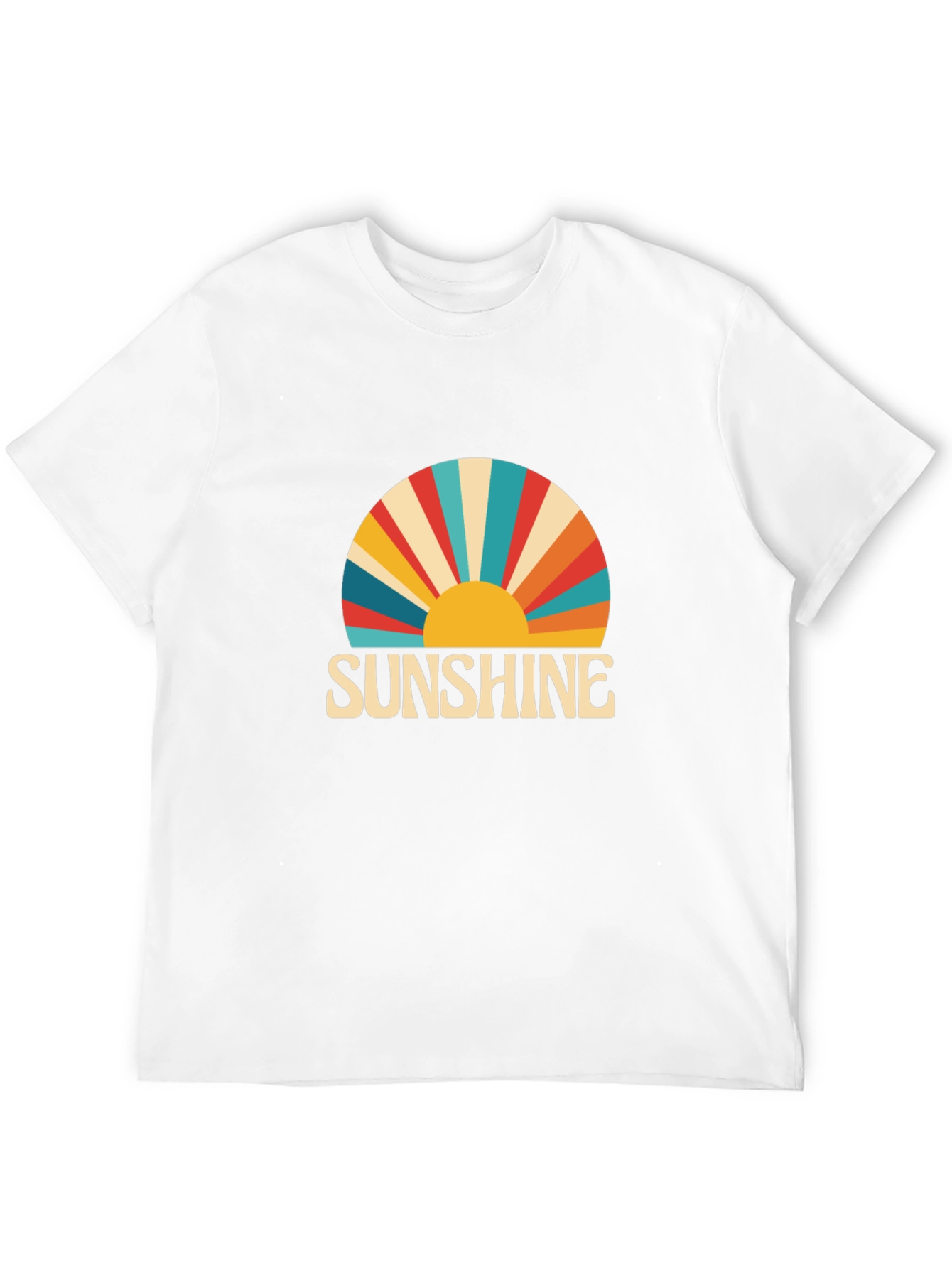 Sunshine Retro Graphic Tee -  Black T-Shirt